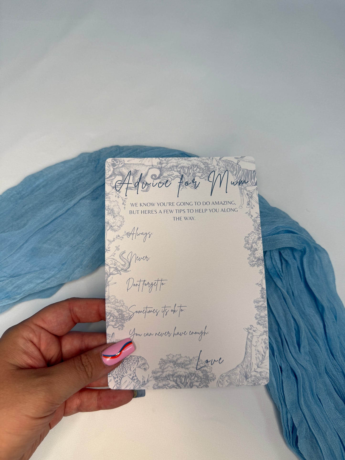 Blue Safari Advice for Mum Cards- Pack of 10