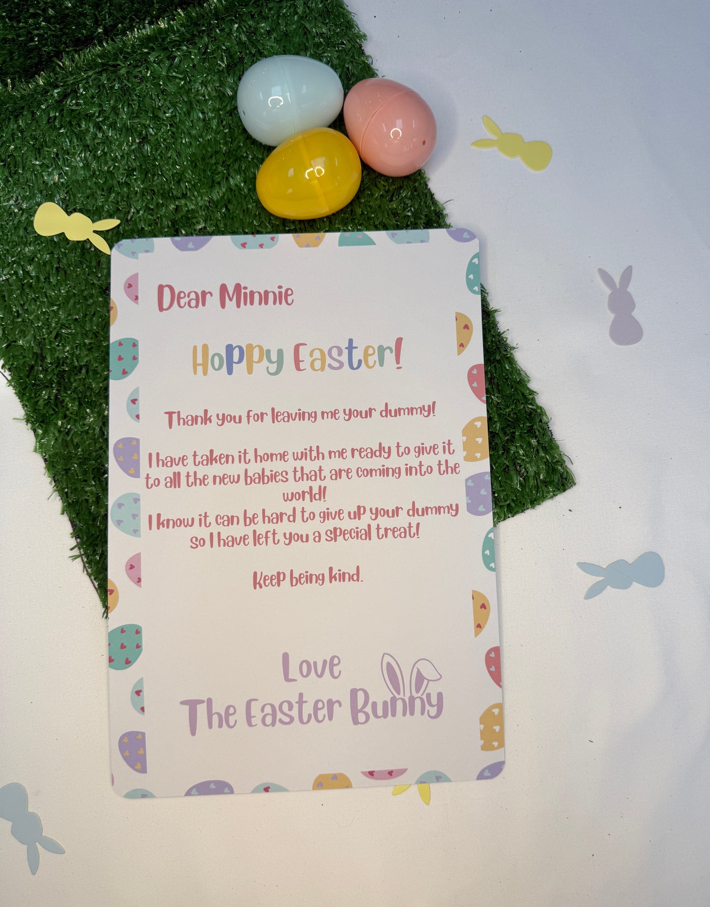 Personalised White Dummy Letter, A4 Letter From The Easter Bunny