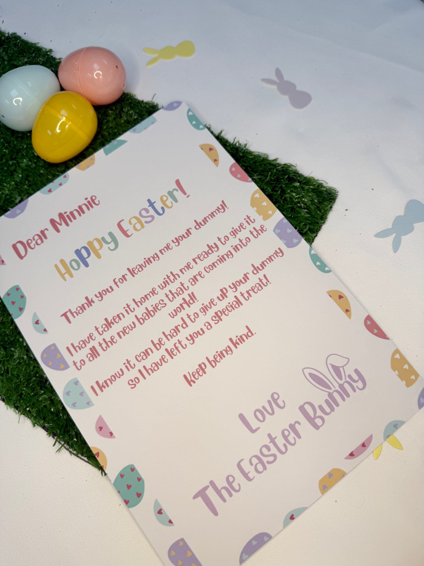 Personalised White Dummy Letter, A4 Letter From The Easter Bunny
