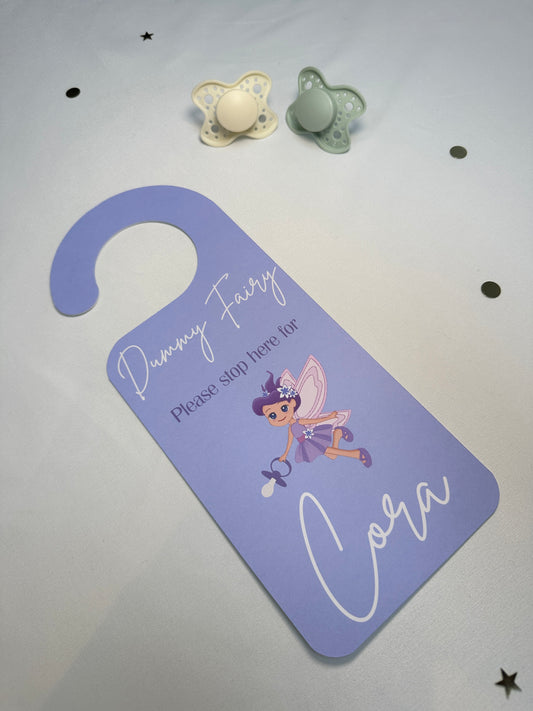 Purple Dummy Fairy Door Hanger