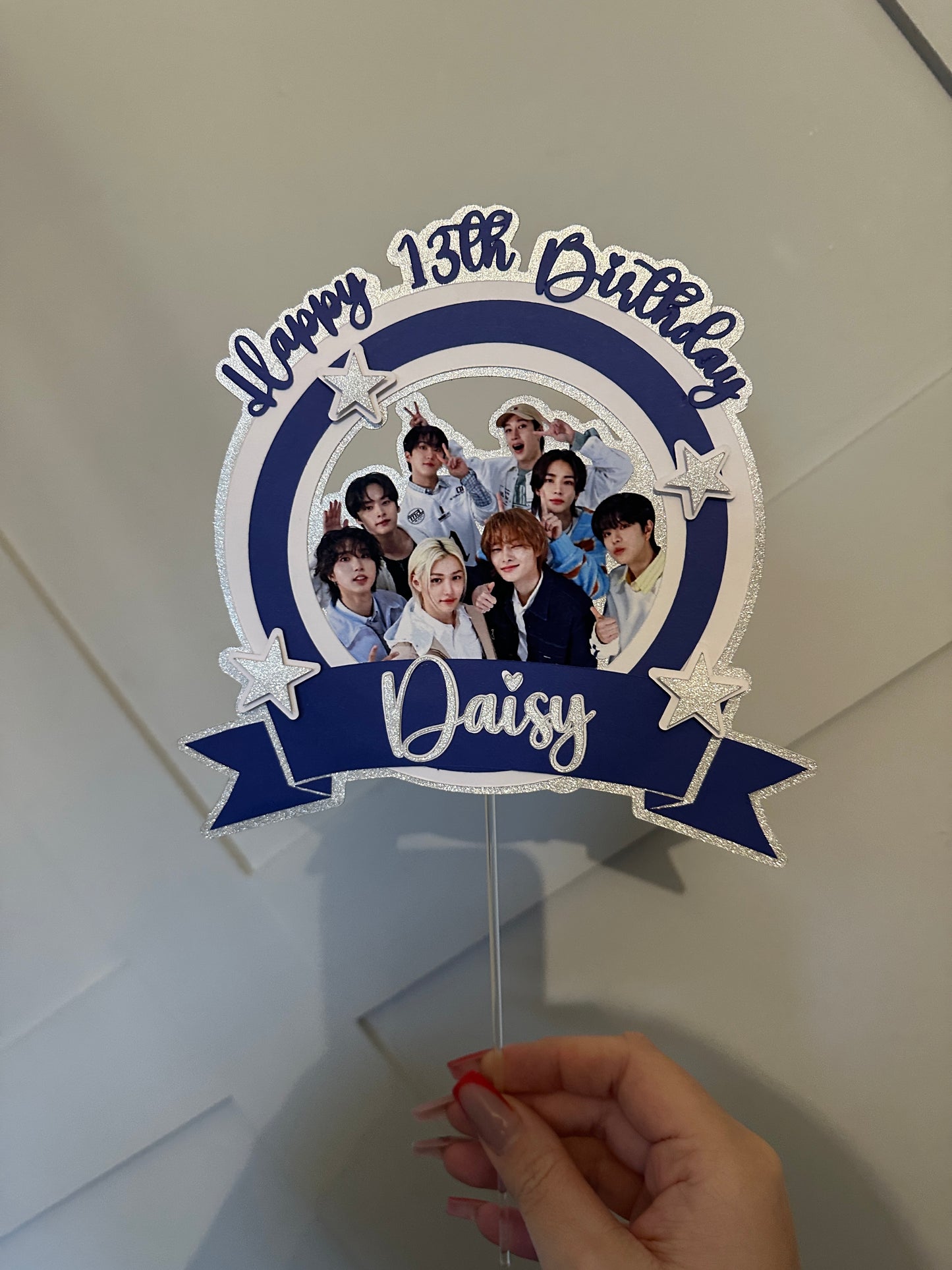Custom Cake Topper- 6inch cake.