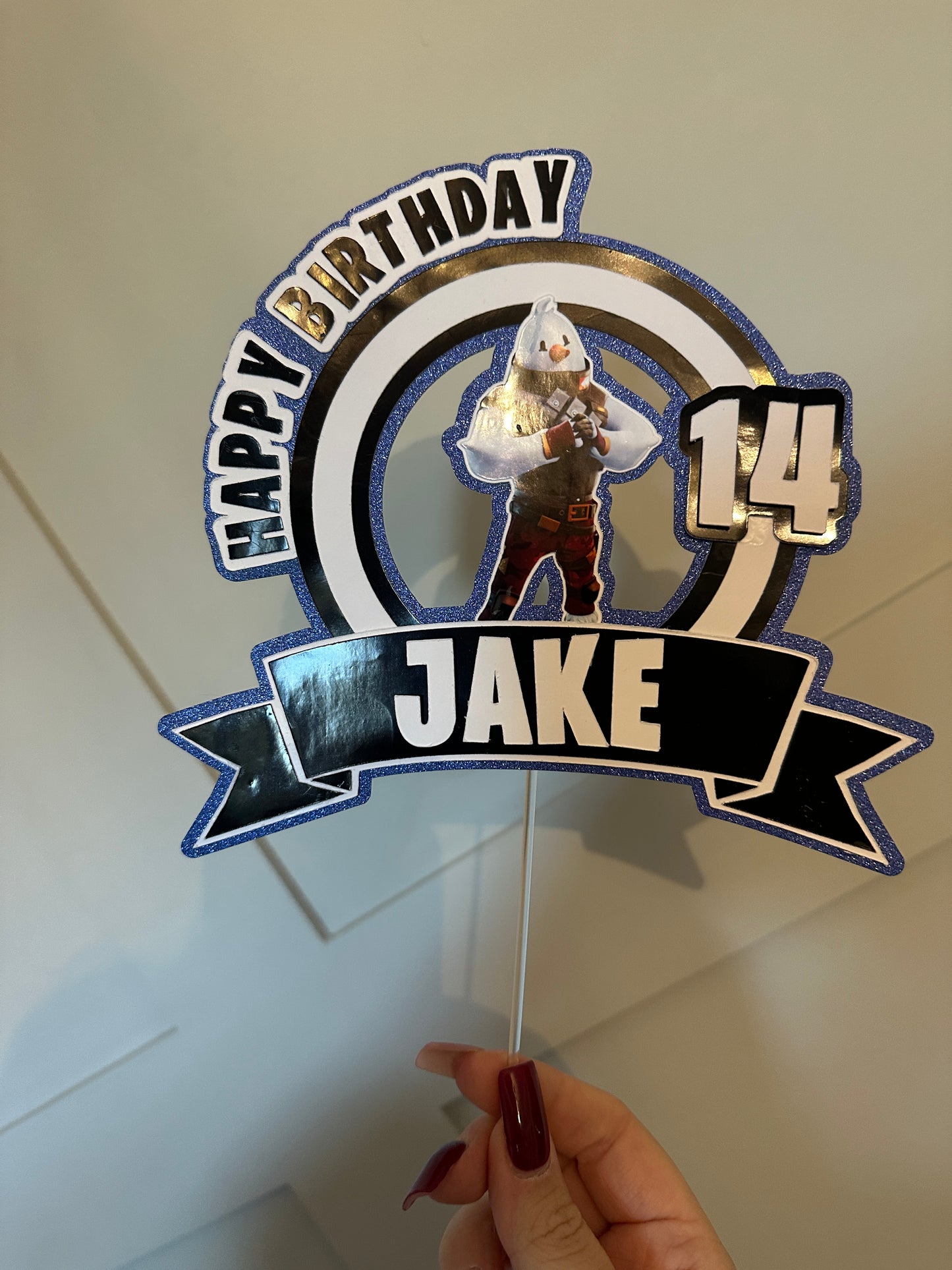 Custom Cake Topper- 6inch cake.