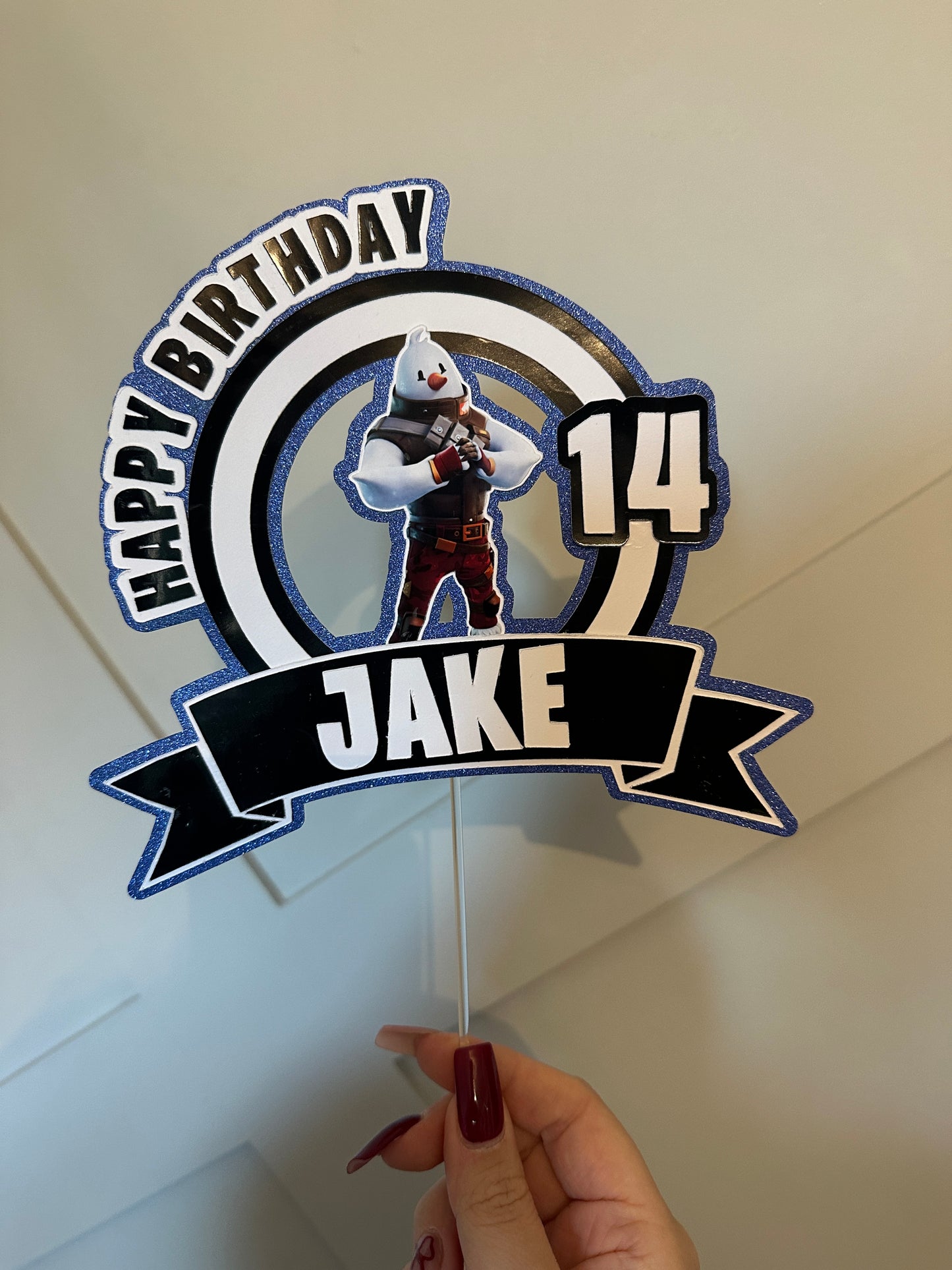 Custom Cake Topper- 6inch cake.