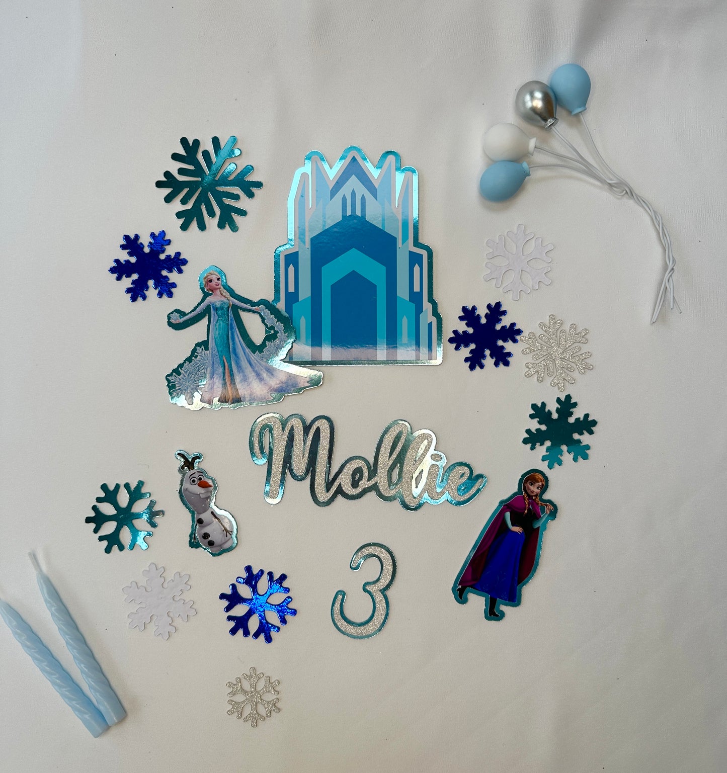 Frozen Cake Topper Set- 16 Piece