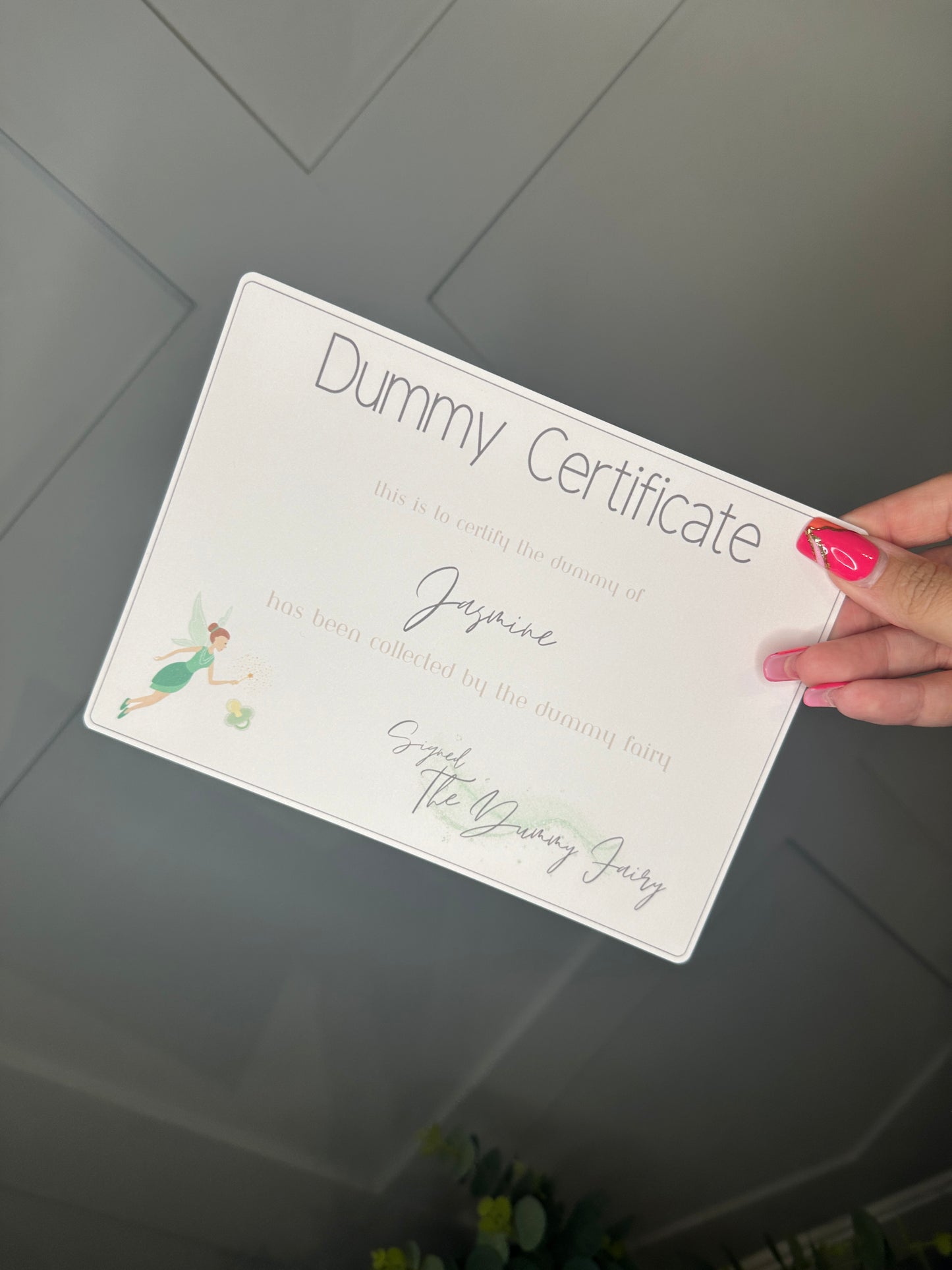 Personalised Dummy Certificate