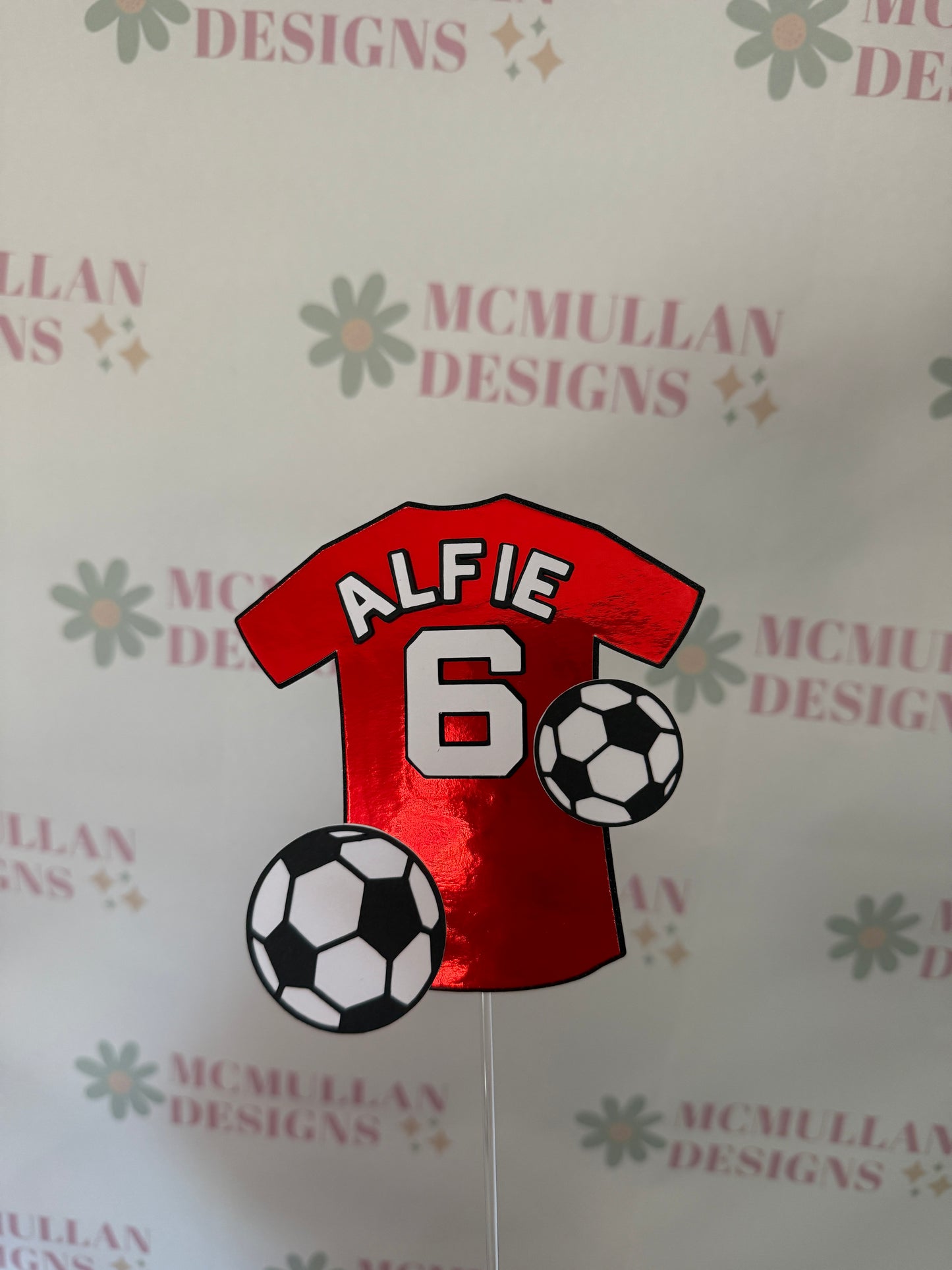 Football Shirt Cake Topper