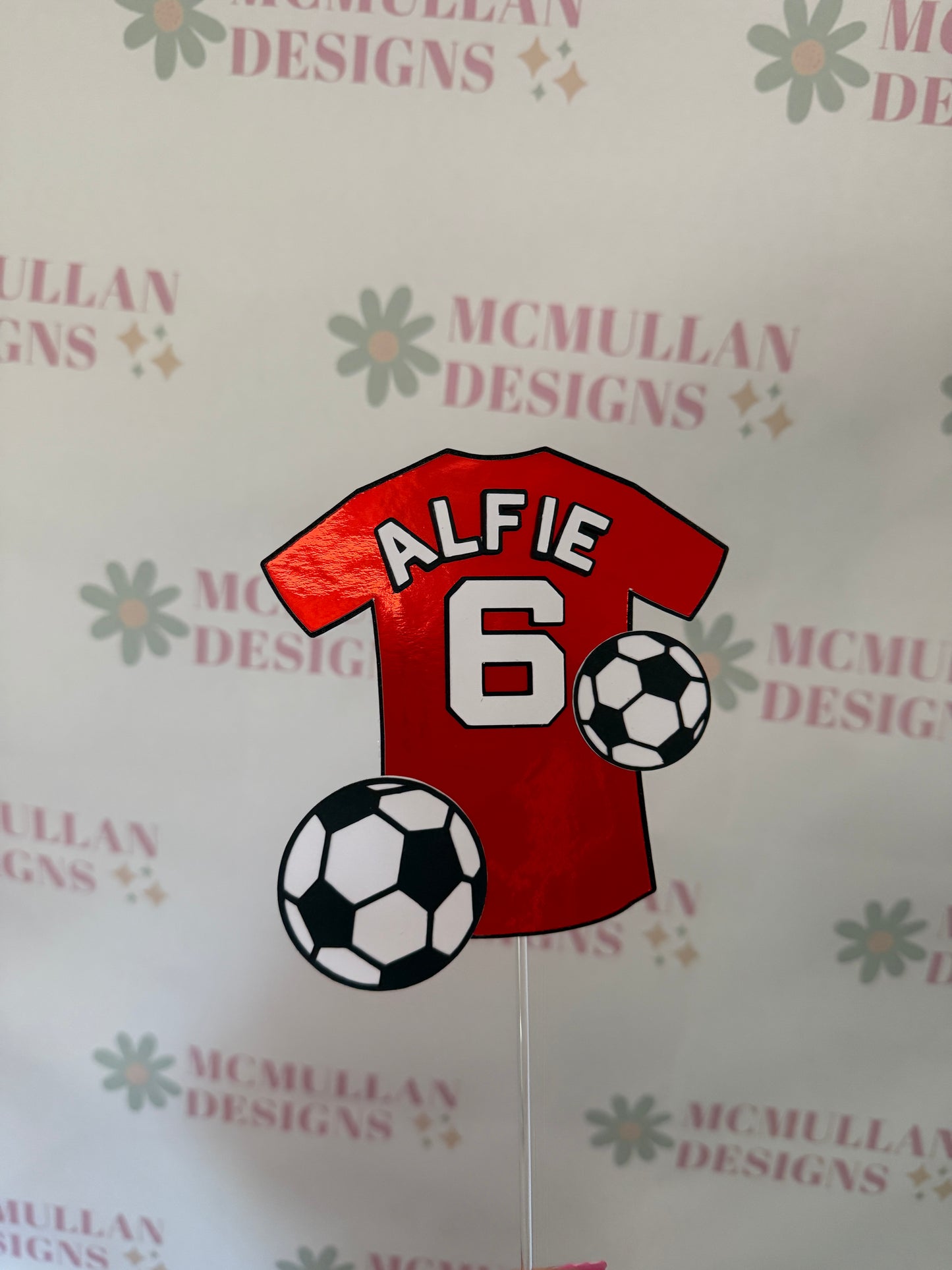 Football Shirt Cake Topper