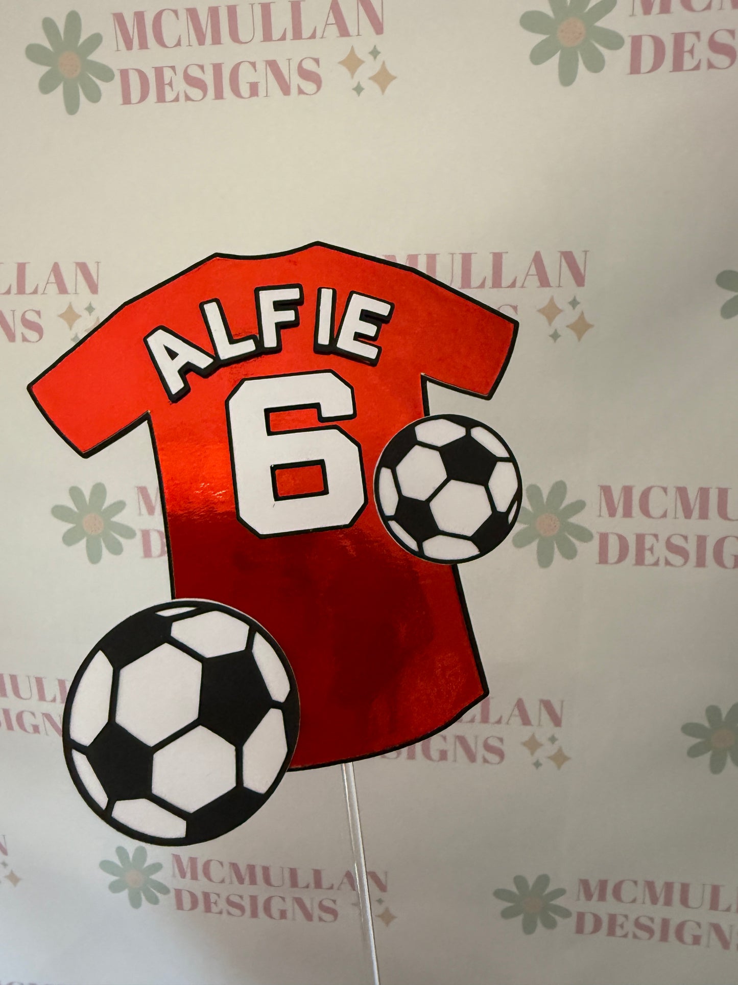 Football Shirt Cake Topper