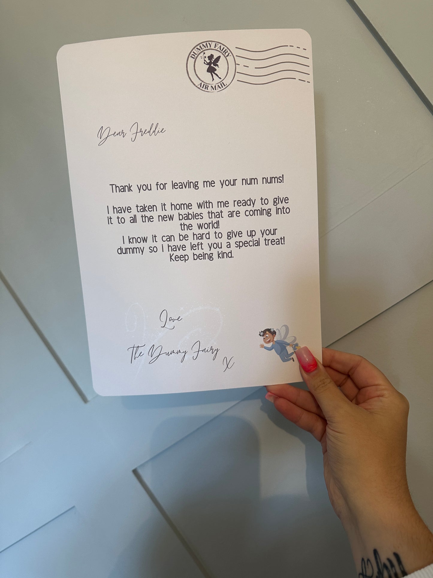 Personalised A4 Dummy Fairy Letter