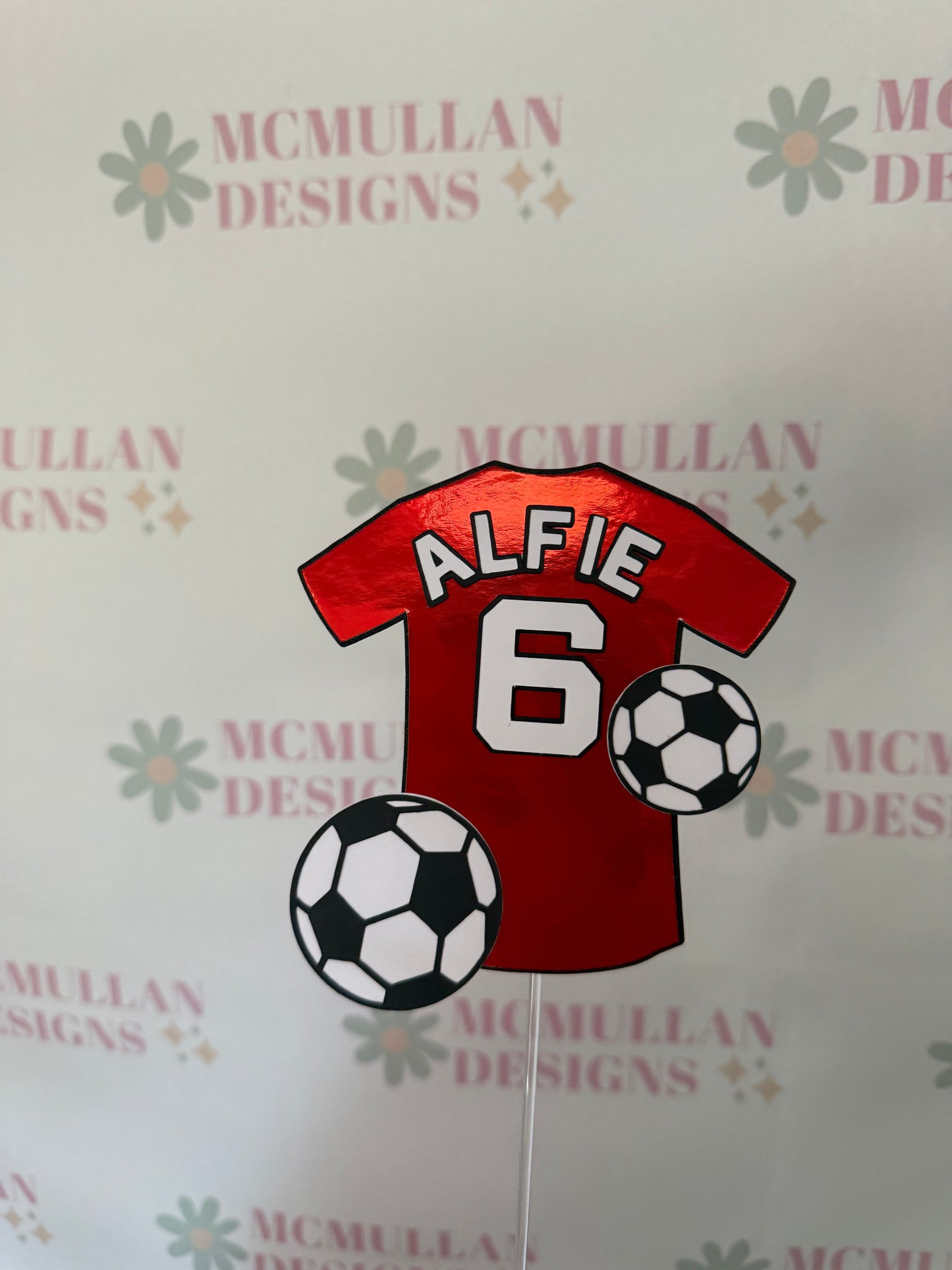 Football Shirt Cake Topper