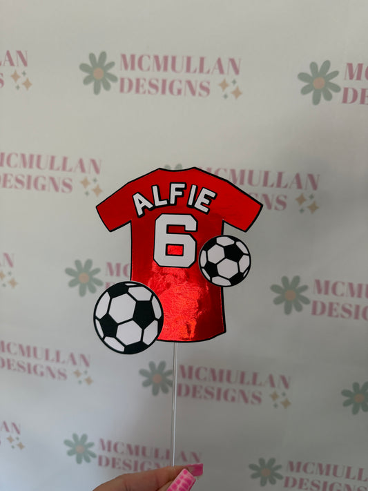 Football Shirt Cake Topper