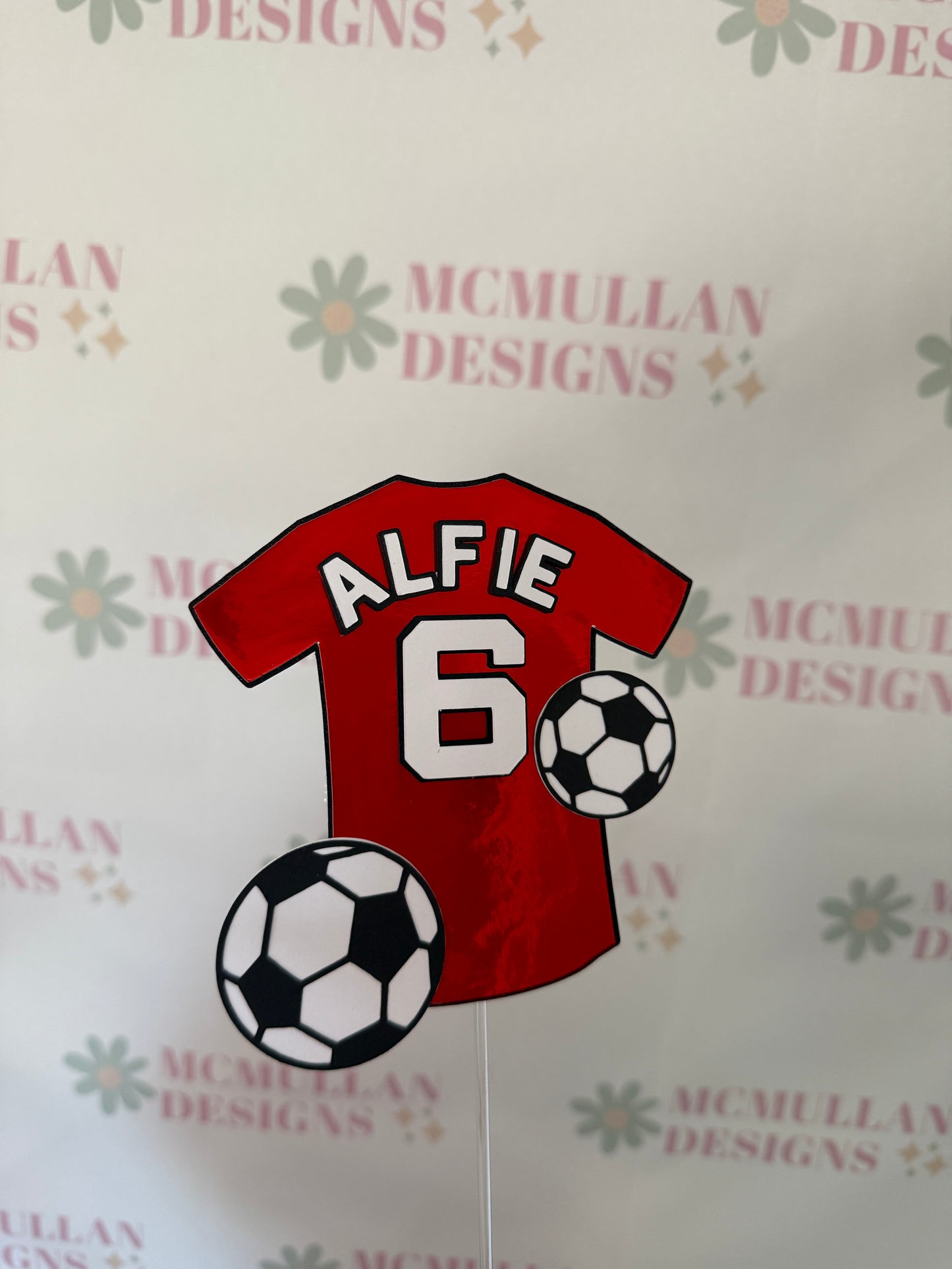 Football Shirt Cake Topper