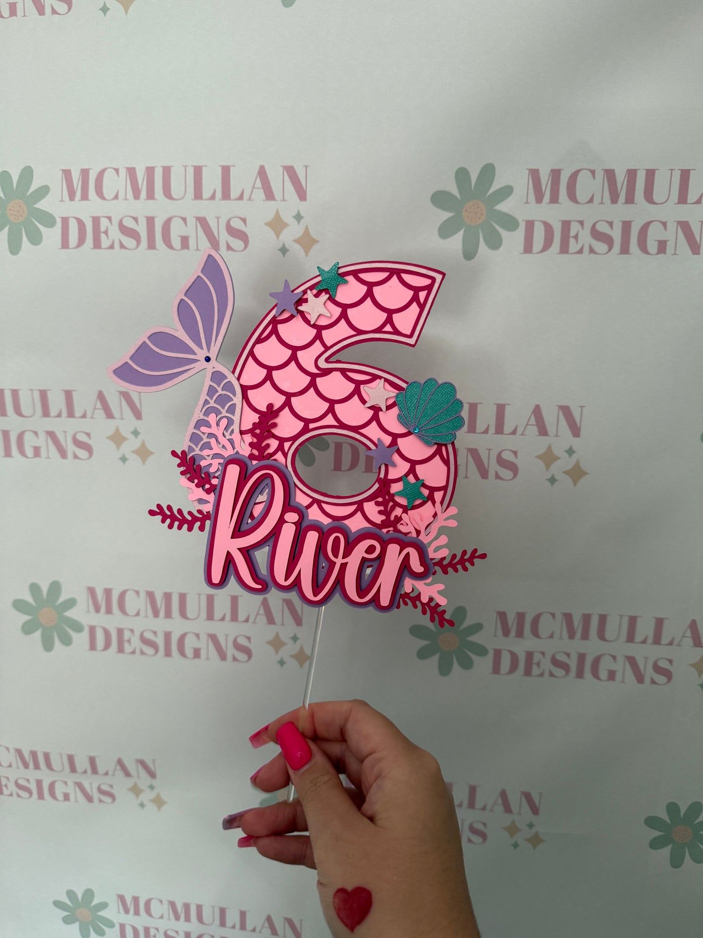 Mermaid Cake Topper