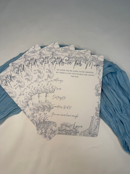 Blue Safari Advice for Mum Cards- Pack of 10