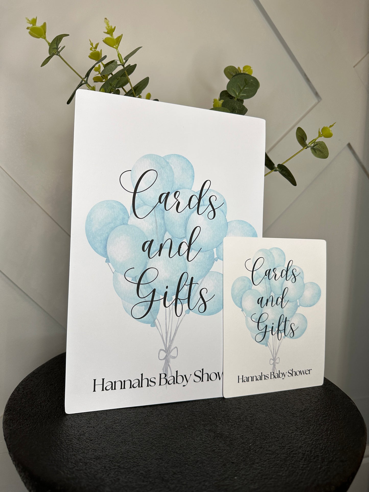 Blue Balloons Cards and Gifts Sign- A4 or 5x7 Size