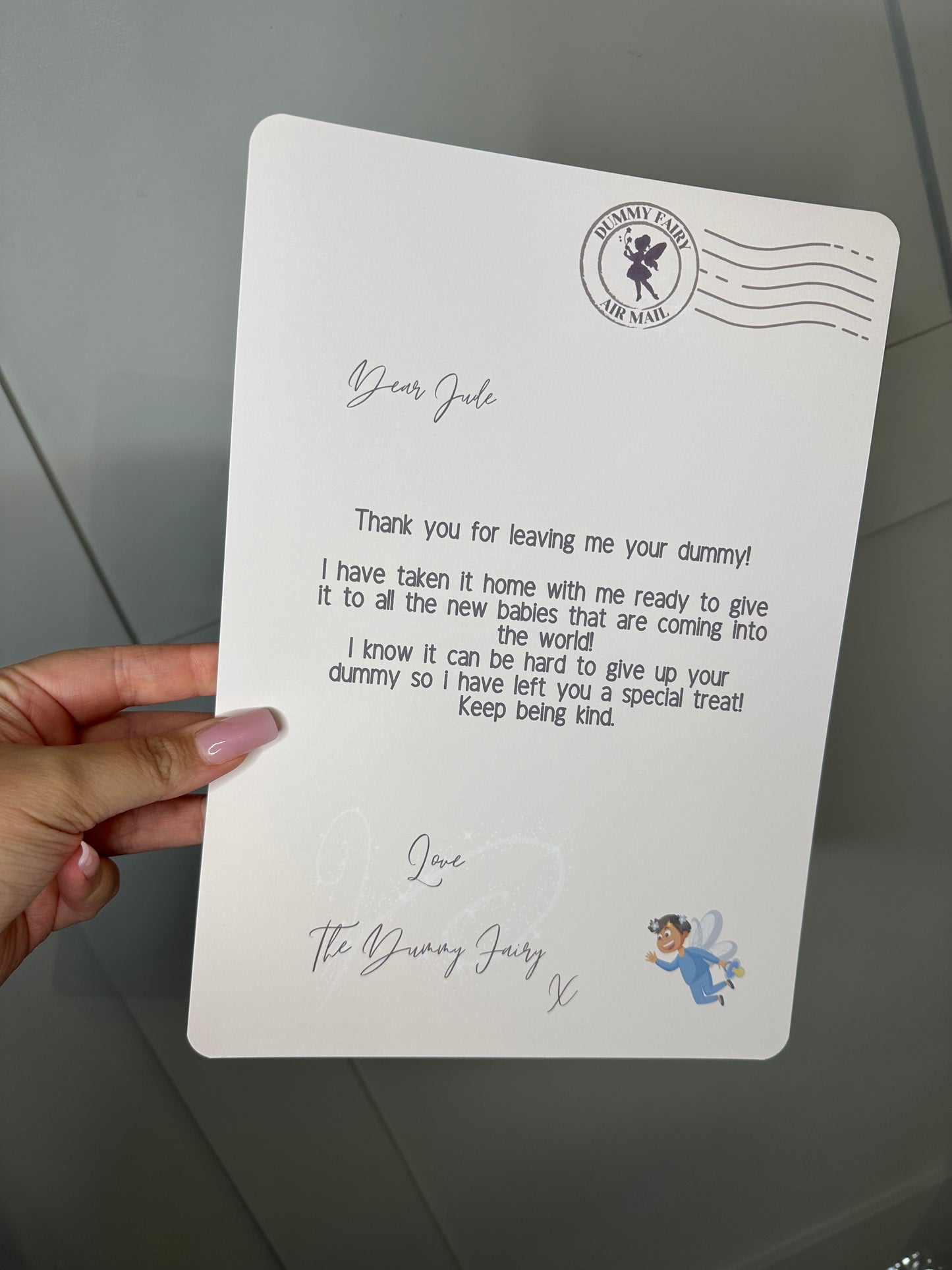 Personalised A4 Dummy Fairy Letter