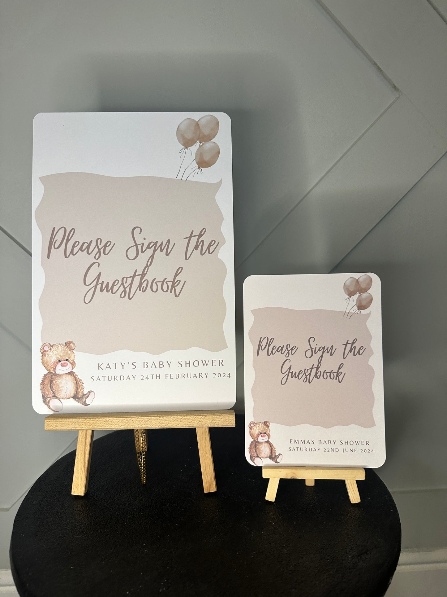 Teddy Bear Guest Book Sign- A4 or 5x7 Size