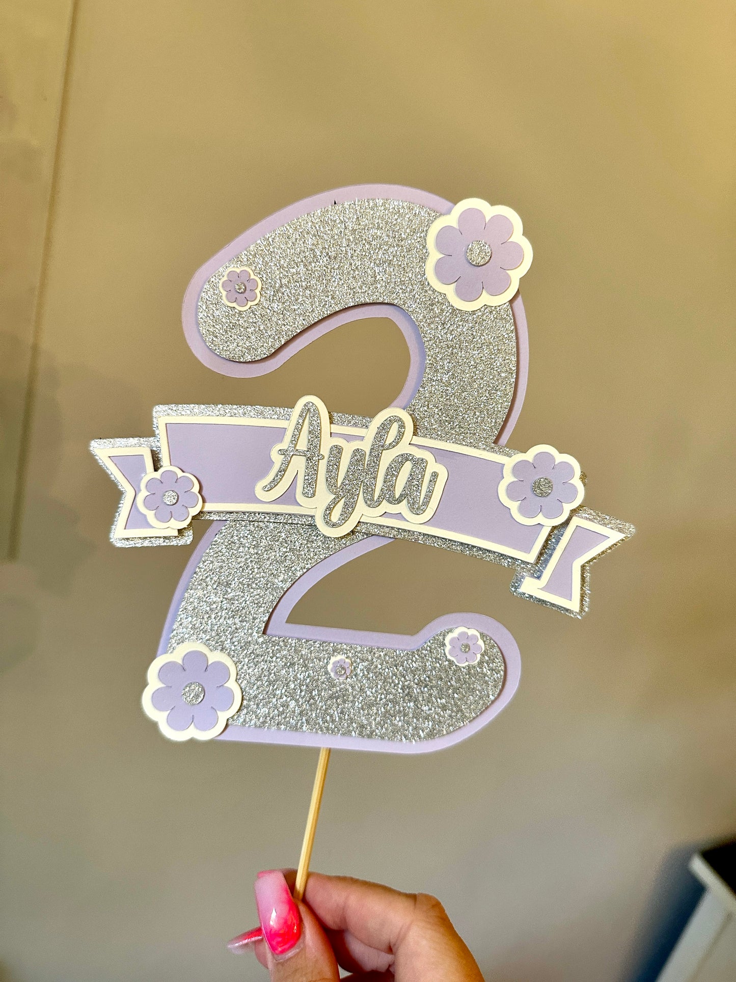 Personalised Number Cake Topper