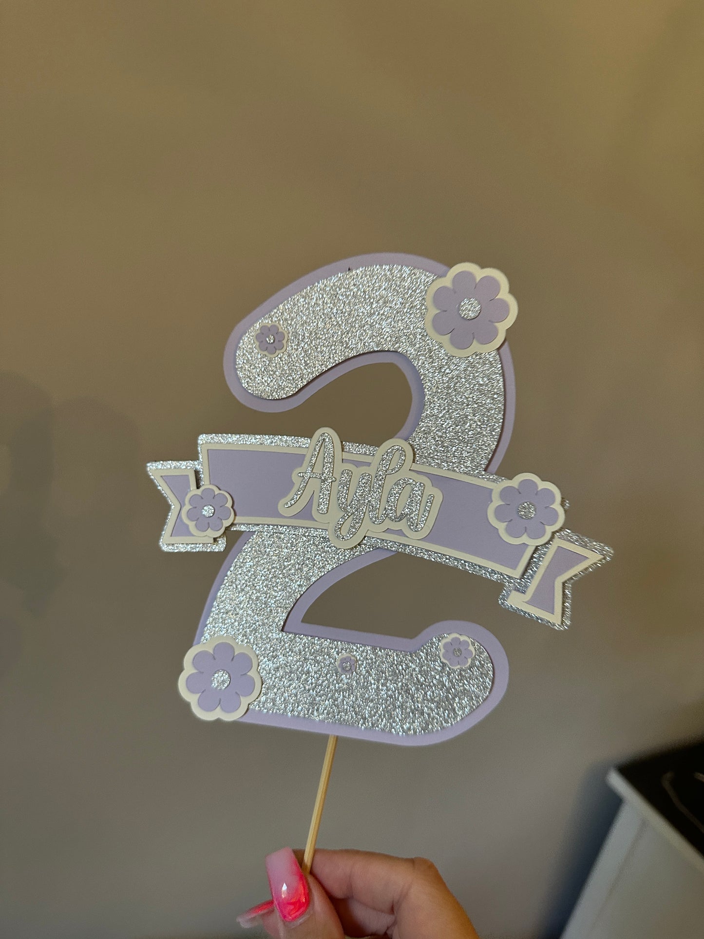 Personalised Number Cake Topper