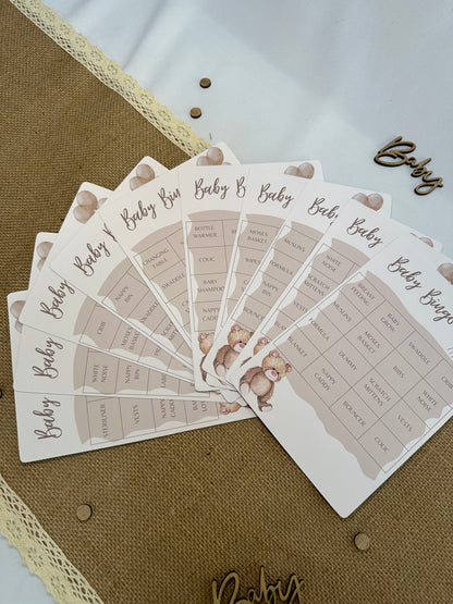 Teddy Bear Baby Bingo, Includes 10 varieties of cards and call sheet.