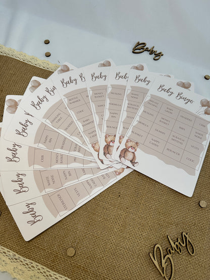 Teddy Bear Baby Bingo, Includes 10 varieties of cards and call sheet.
