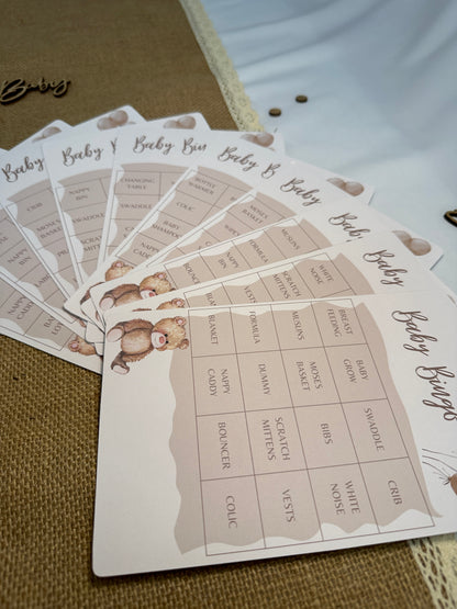 Teddy Bear Baby Bingo, Includes 10 varieties of cards and call sheet.