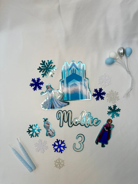 Frozen Cake Topper Set- 16 Piece