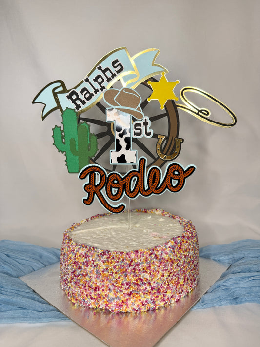 1st Rodeo Cake Topper