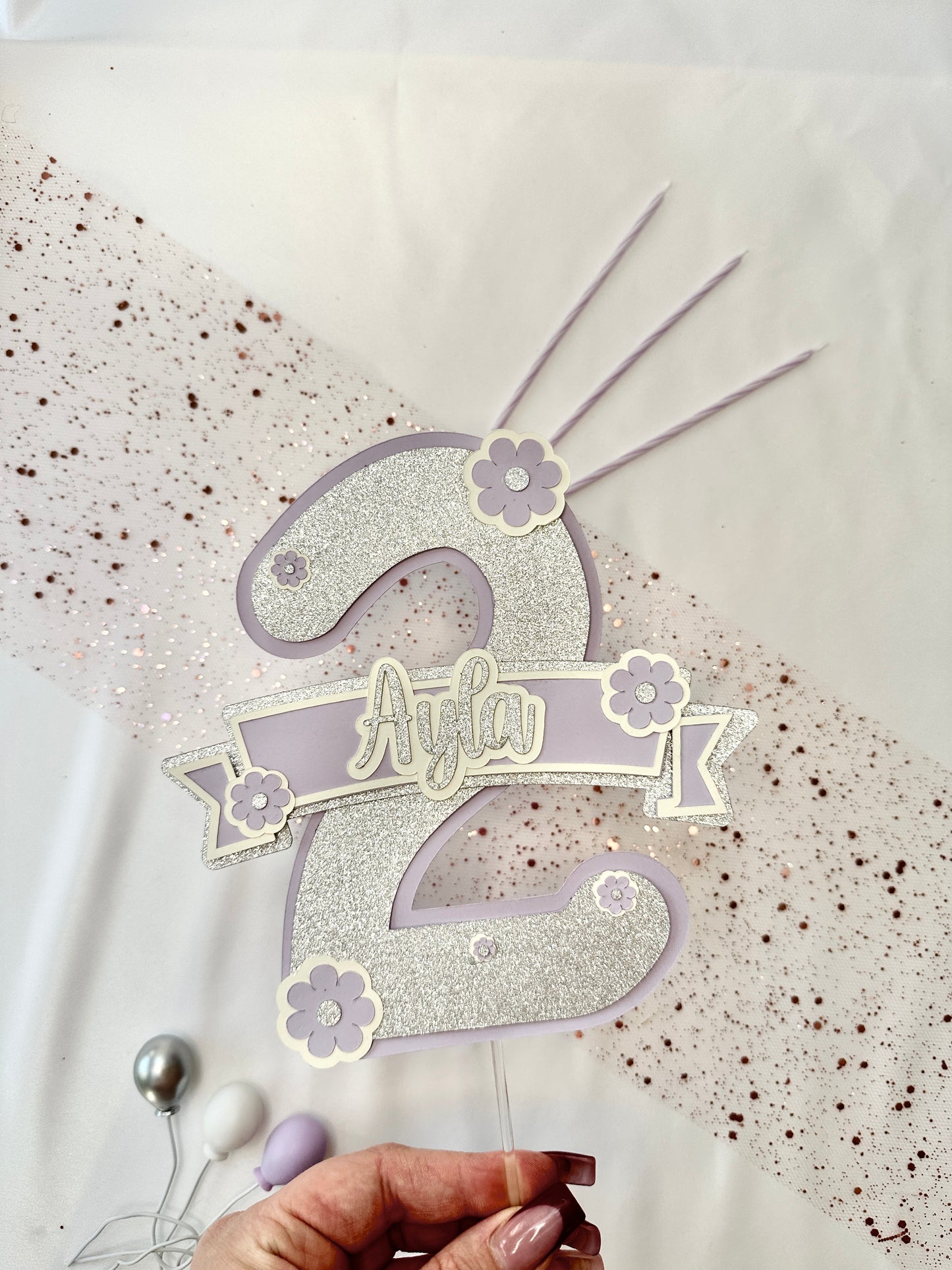 Personalised Number Cake Topper