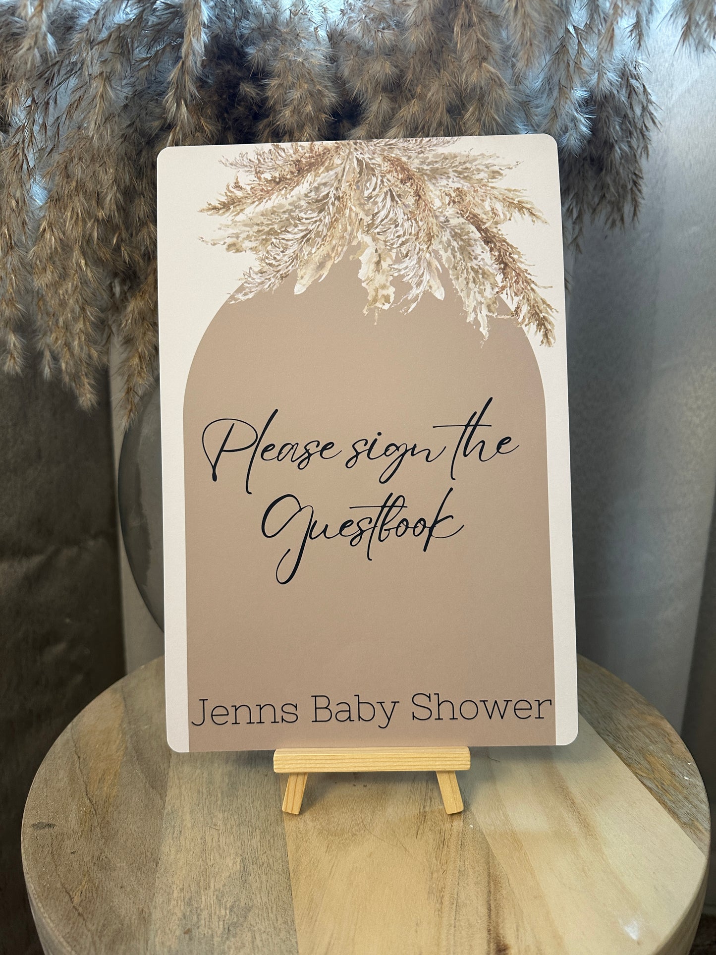 Pampas Guestbook Sign