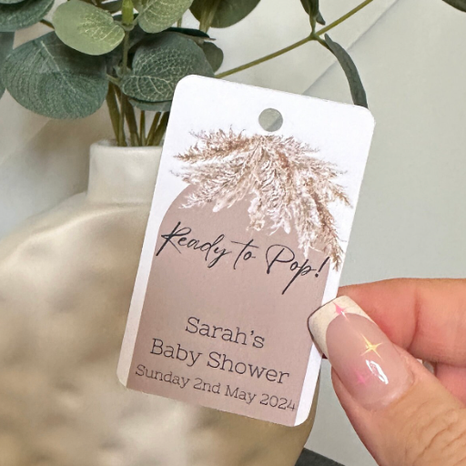 Pampas 'Ready To Pop' Customisable Bottle & Gift Tags (x10)