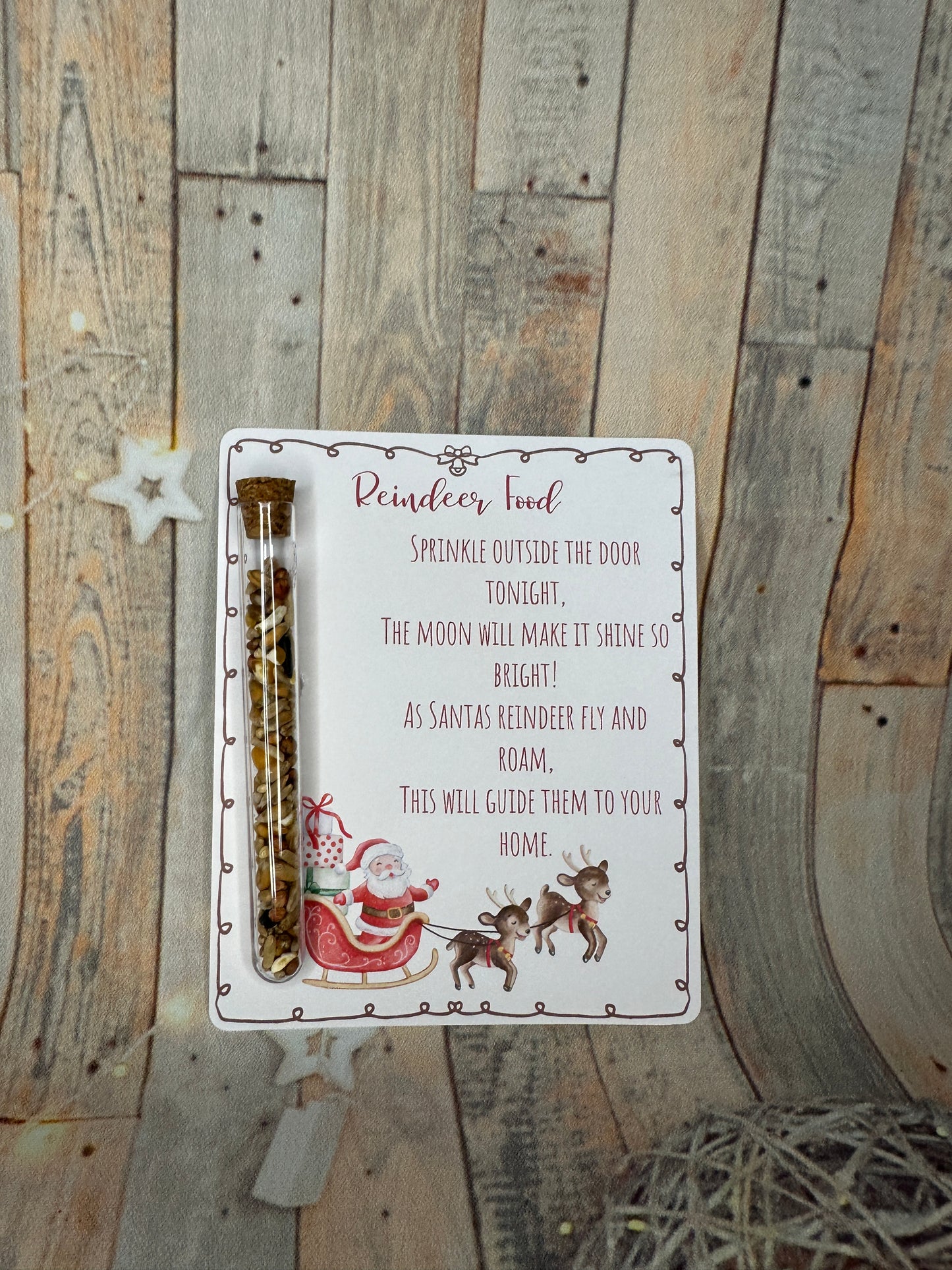 Reindeer Food- Santas Sleigh Design