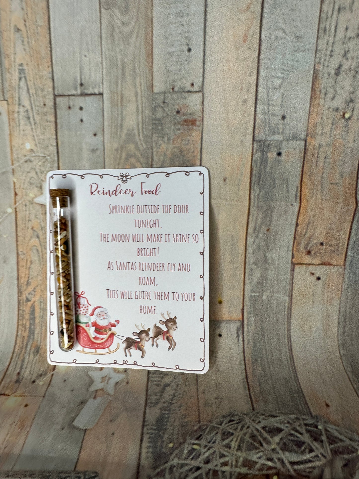 Reindeer Food- Santas Sleigh Design