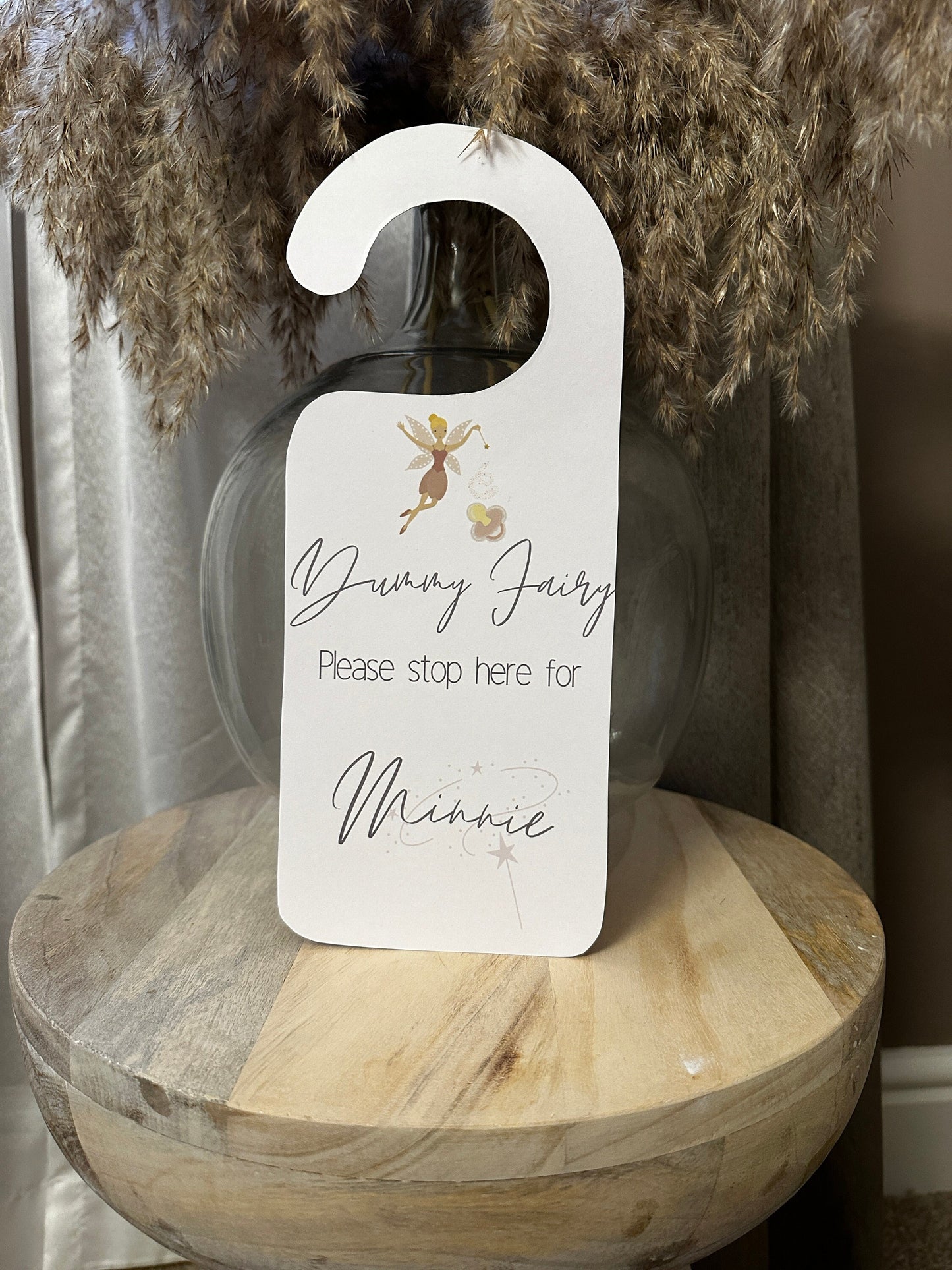 Dummy Fairy Door Hanger- Available in Pink, Green or Blue  Fairy