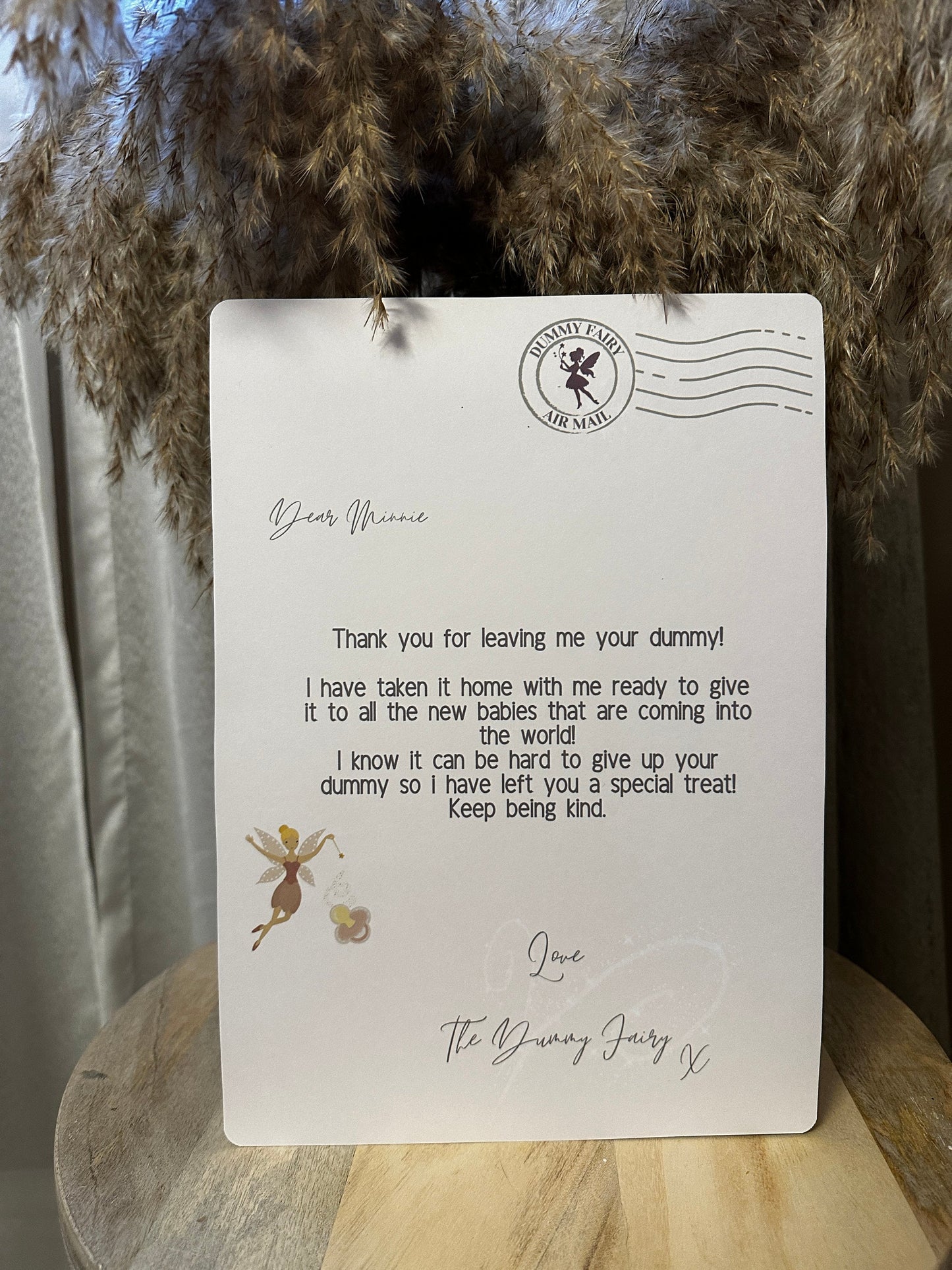 Personalised A4 Dummy Fairy Letter