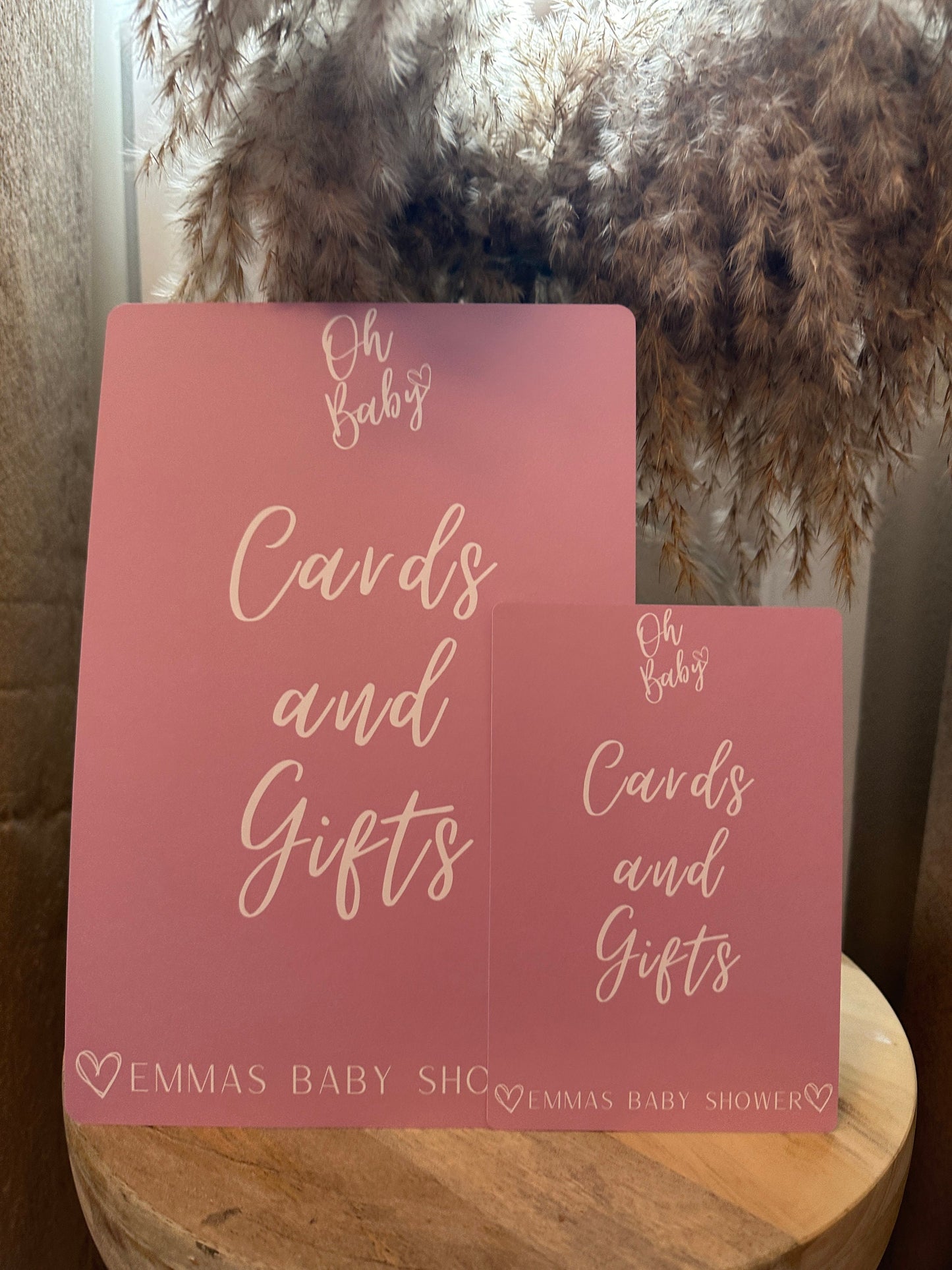 Pink Cards and Gifts Sign