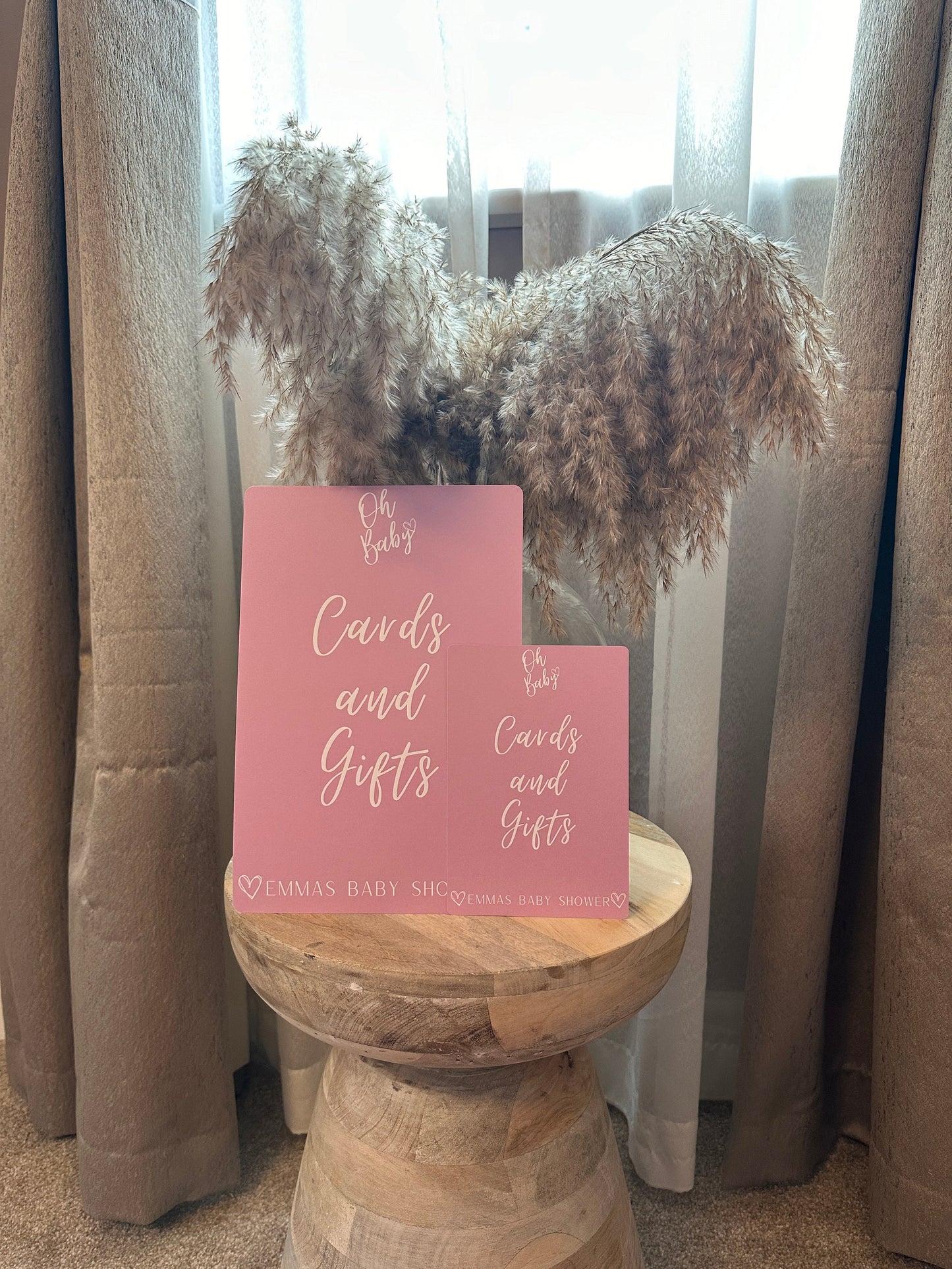 Pink Cards and Gifts Sign