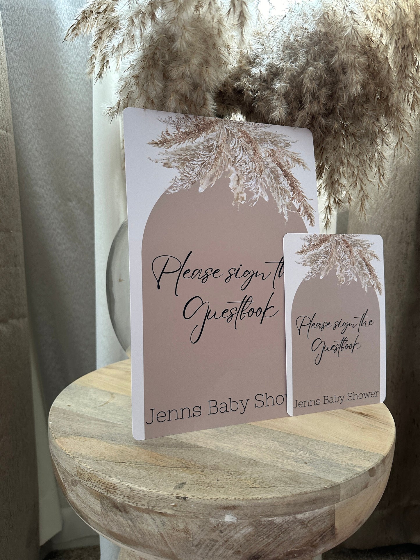 Pampas Guestbook Sign