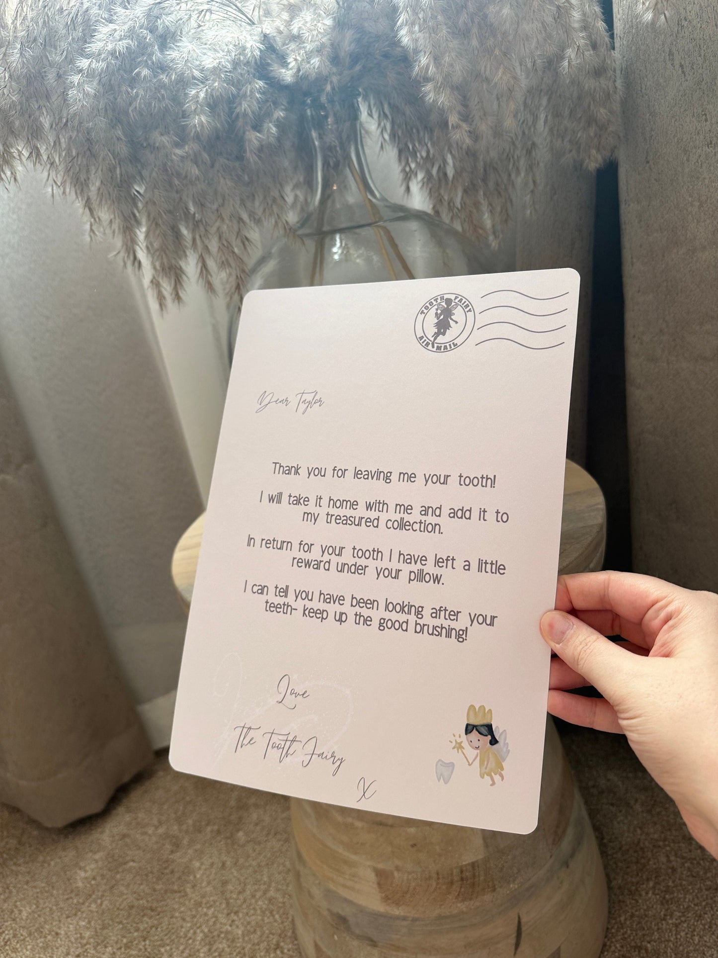 A4 Neutral Tooth Fairy Letter