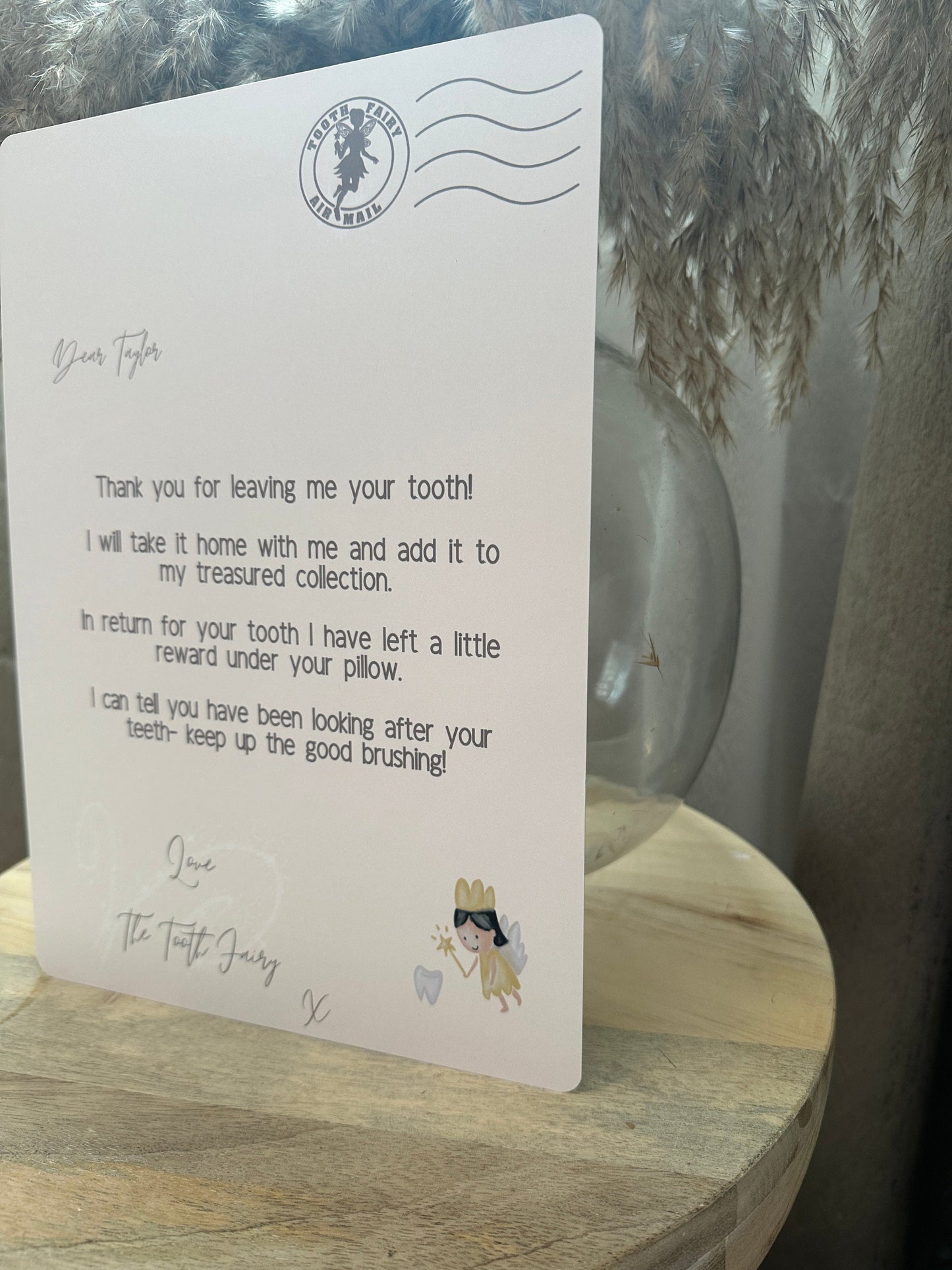 A4 Neutral Tooth Fairy Letter