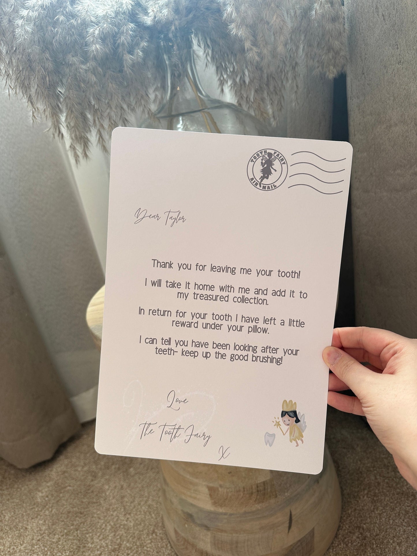 A4 Neutral Tooth Fairy Letter