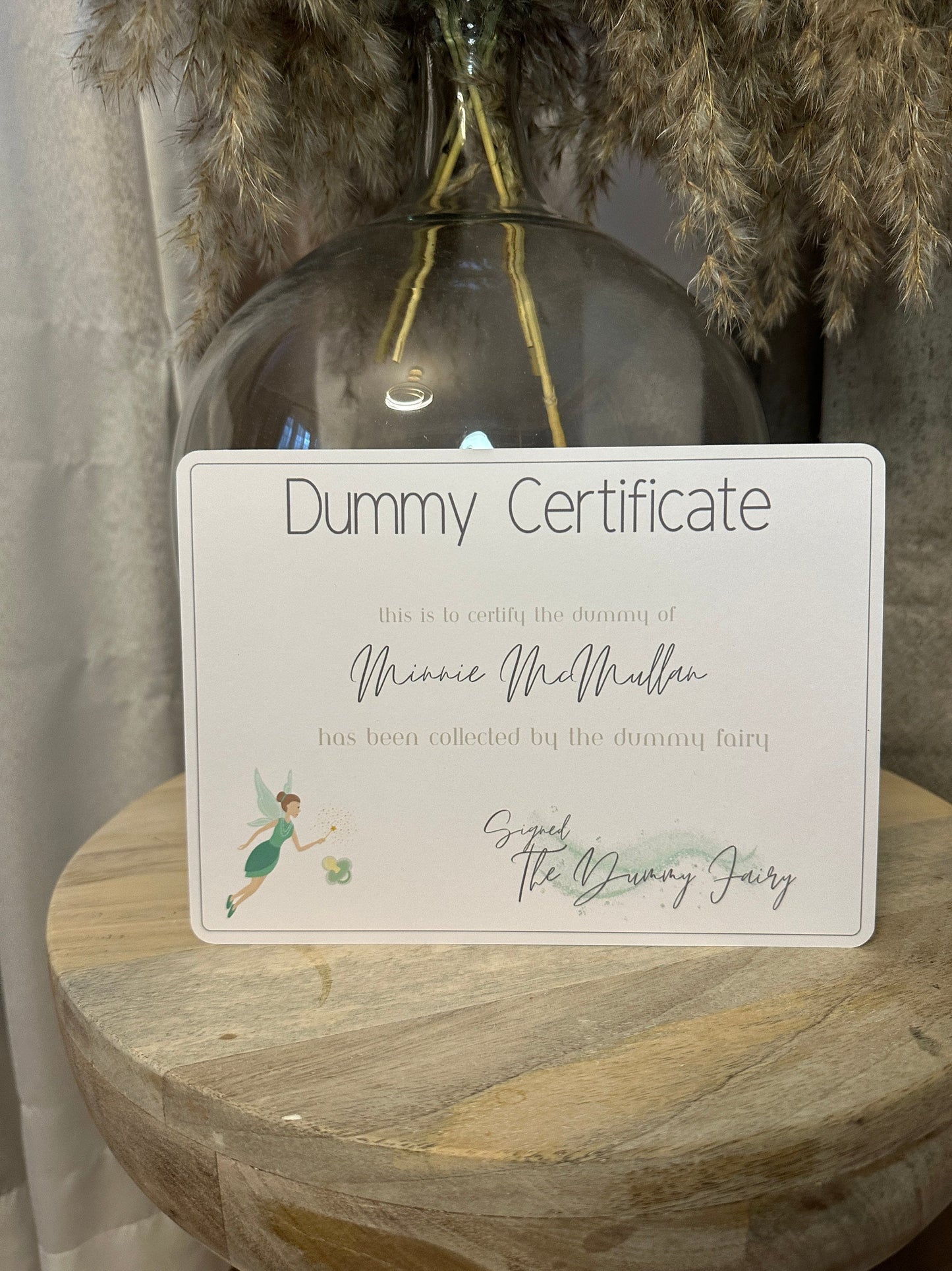 Personalised Dummy Certificate