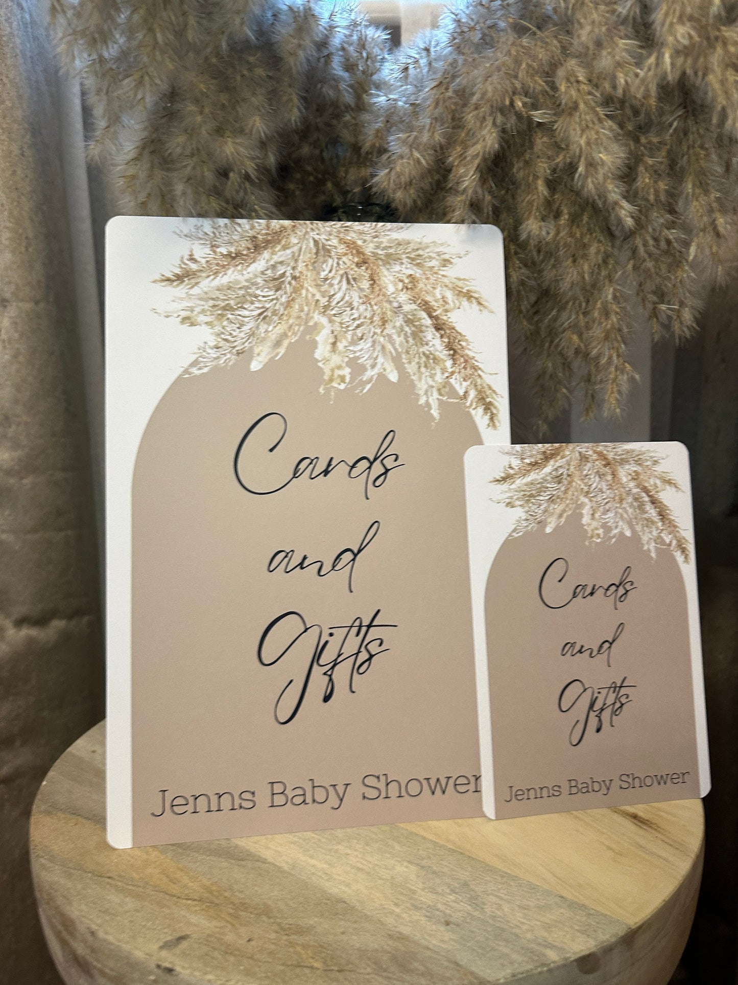 Pampas Cards and Gifts Sign. A4 or A5 size.