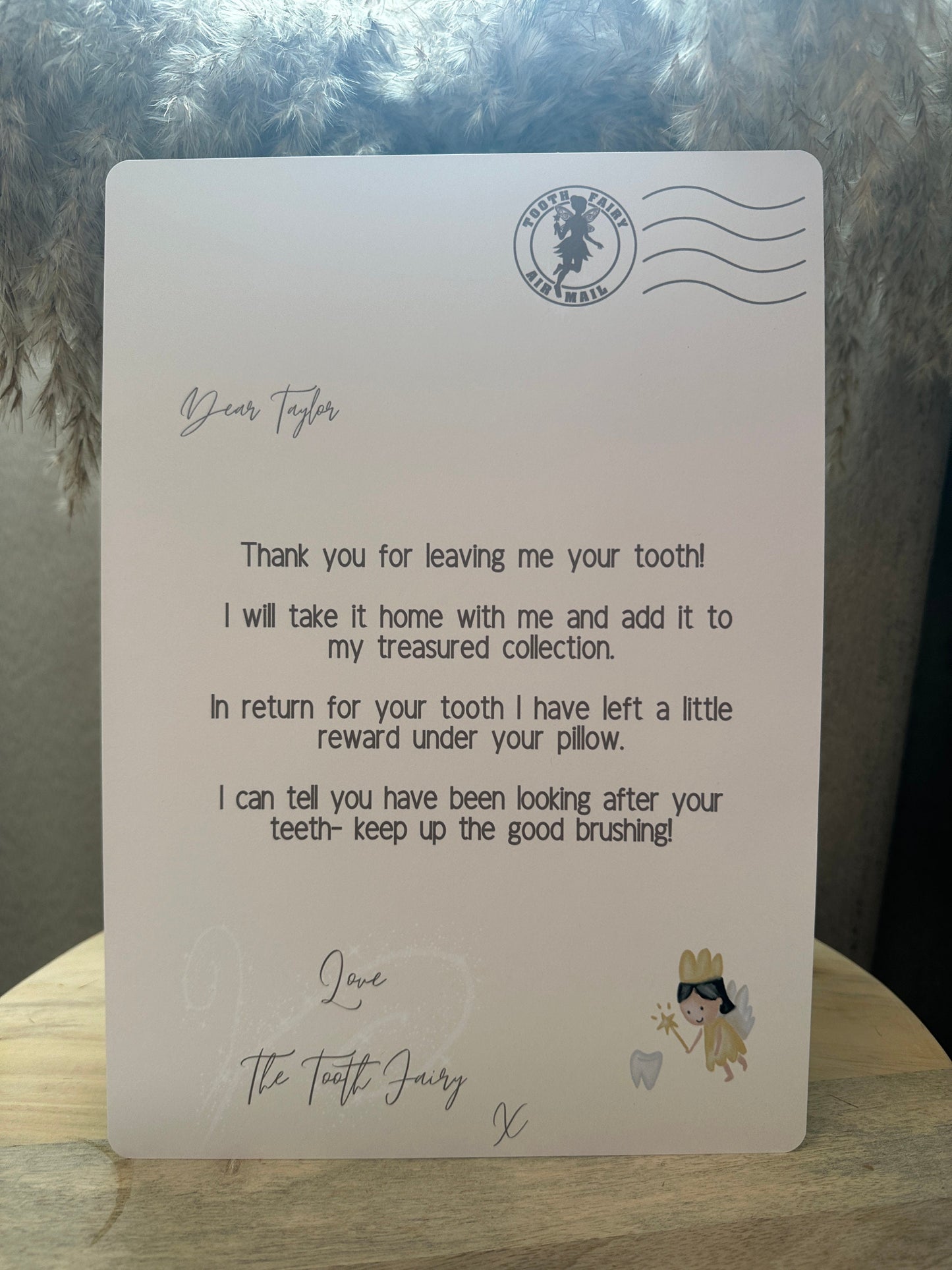 A4 Neutral Tooth Fairy Letter