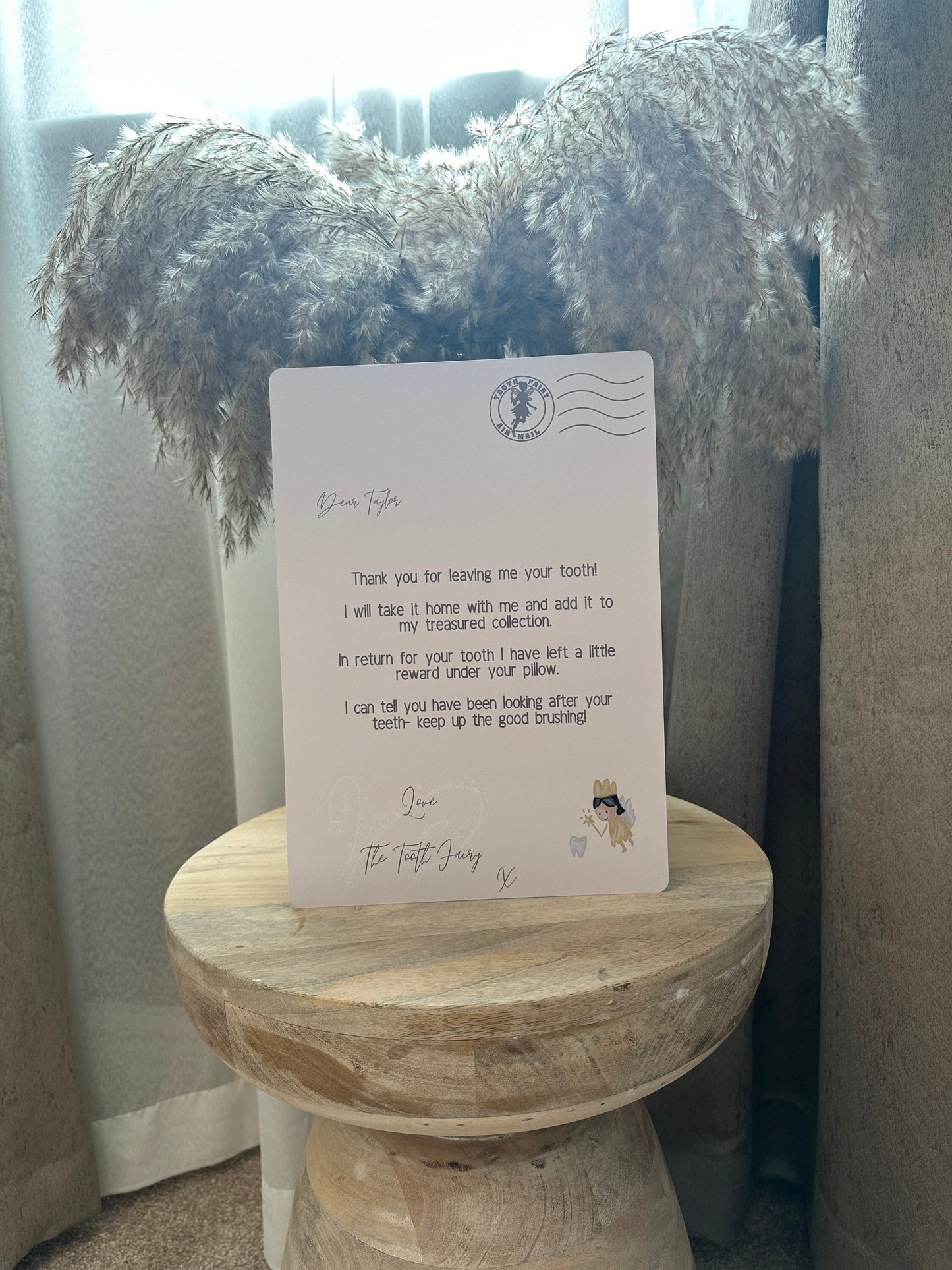 A4 Neutral Tooth Fairy Letter