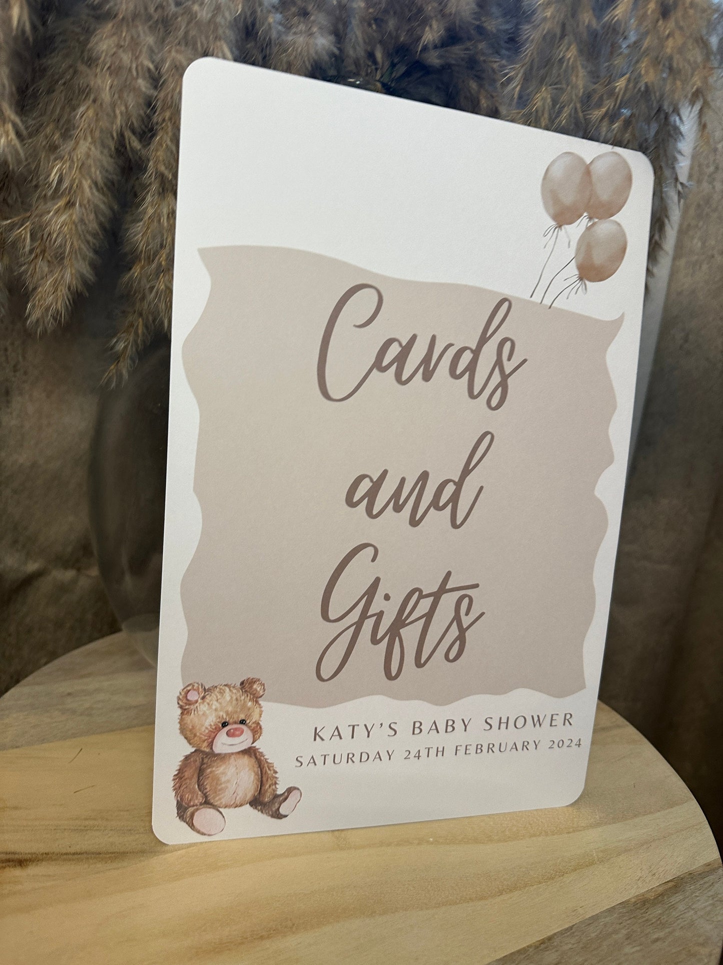 Personalised A4 Cards and Gifts Sign