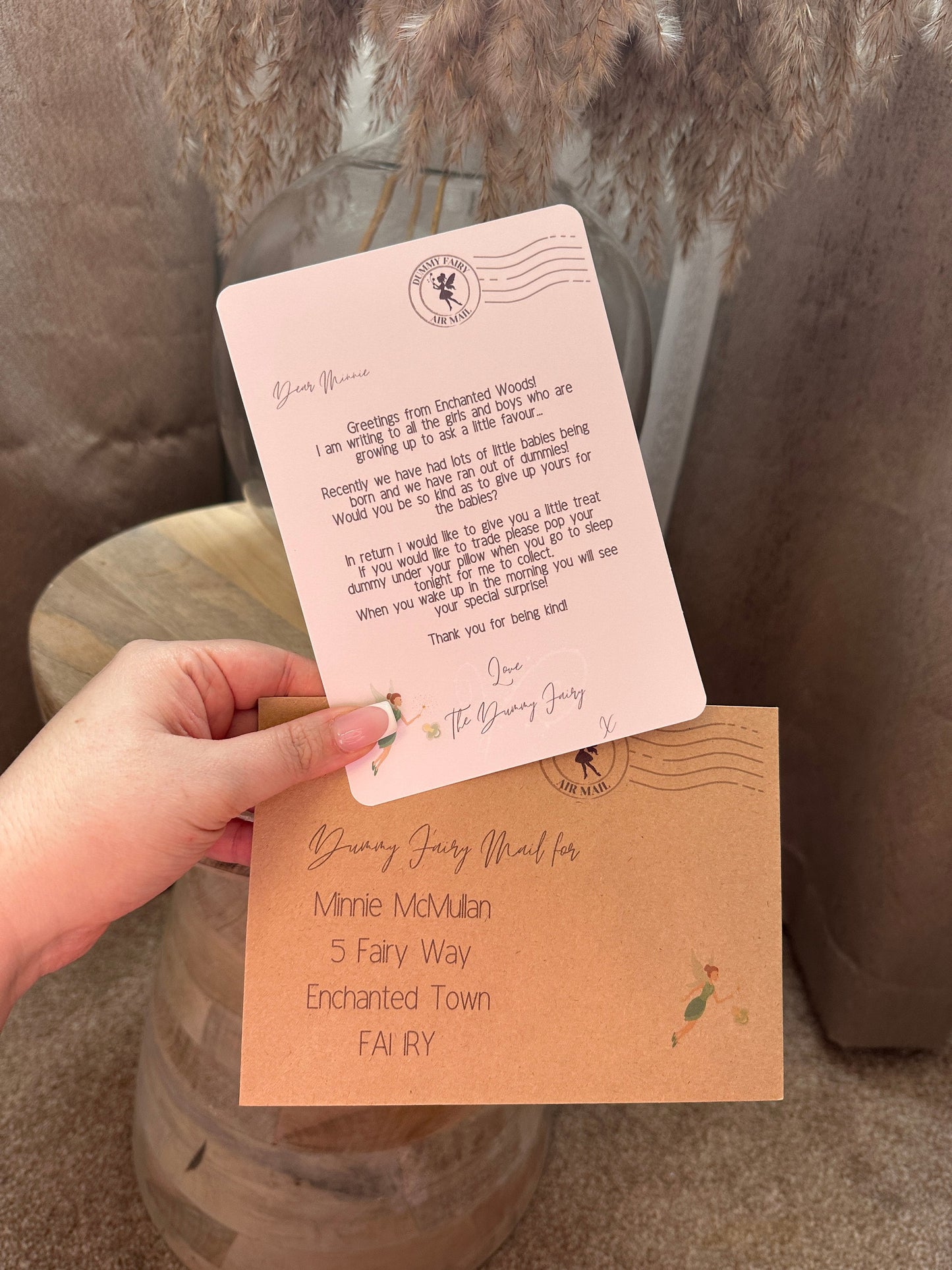 Dummy Fairy Letter with Kraft Envelope