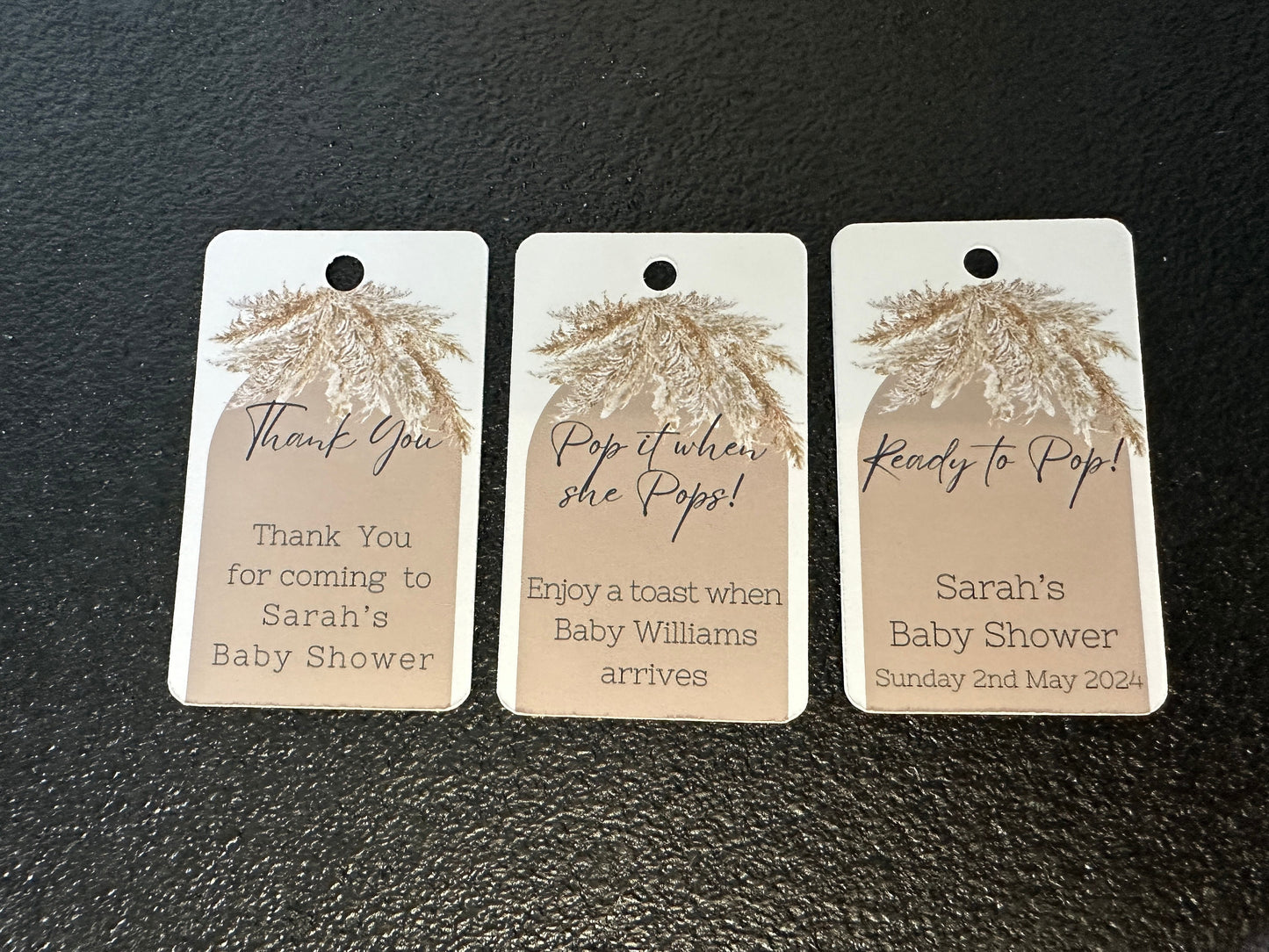 Pampas 'Ready To Pop' Customisable Bottle & Gift Tags (x10)