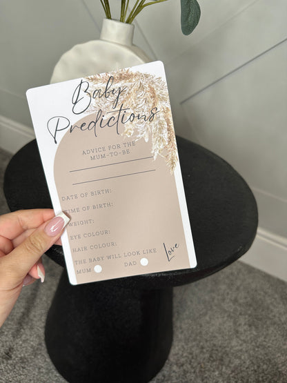 Pampas Baby Prediction Cards- Pack of 10