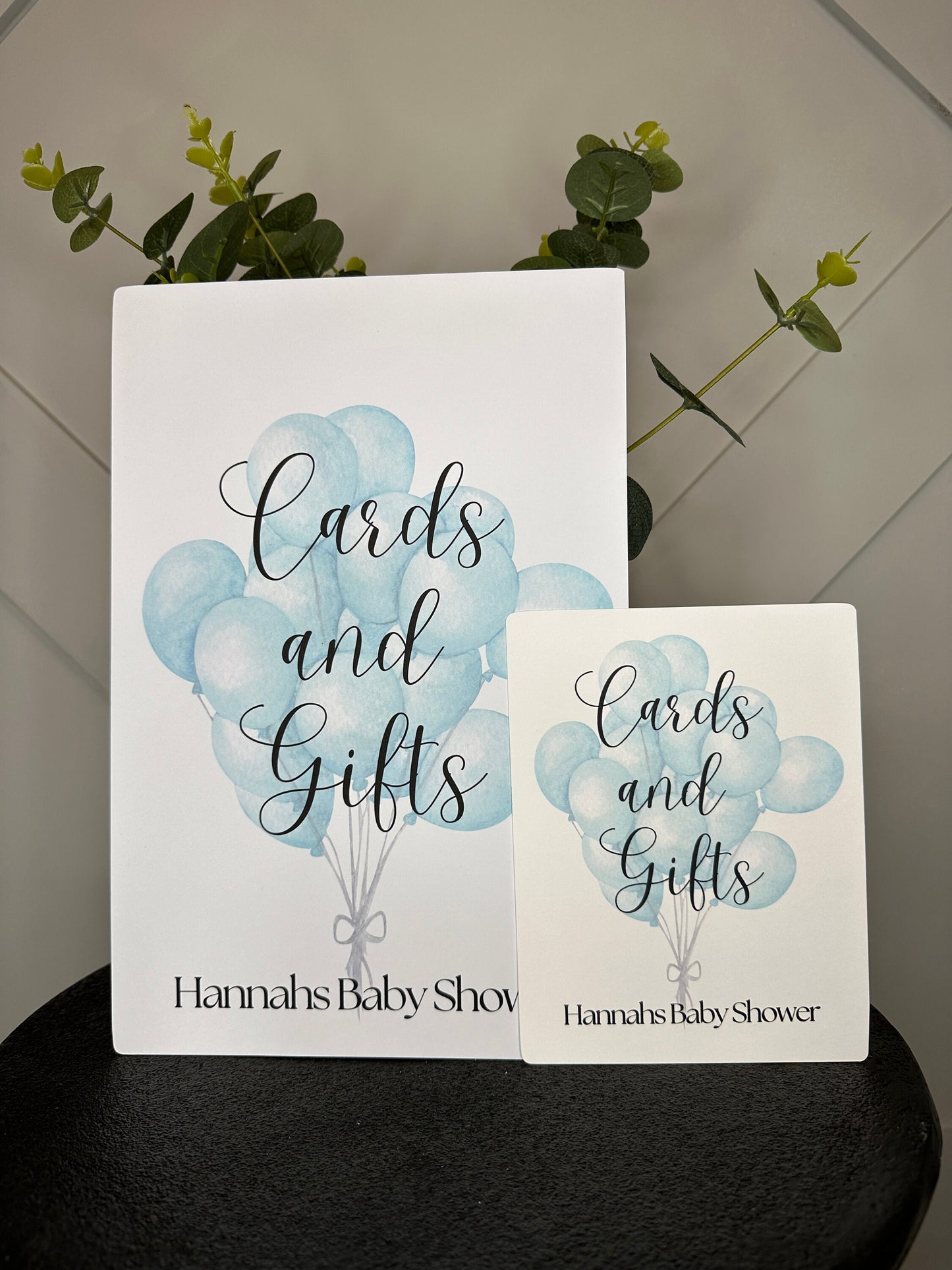 Blue Balloons Cards and Gifts Sign- A4 or 5x7 Size